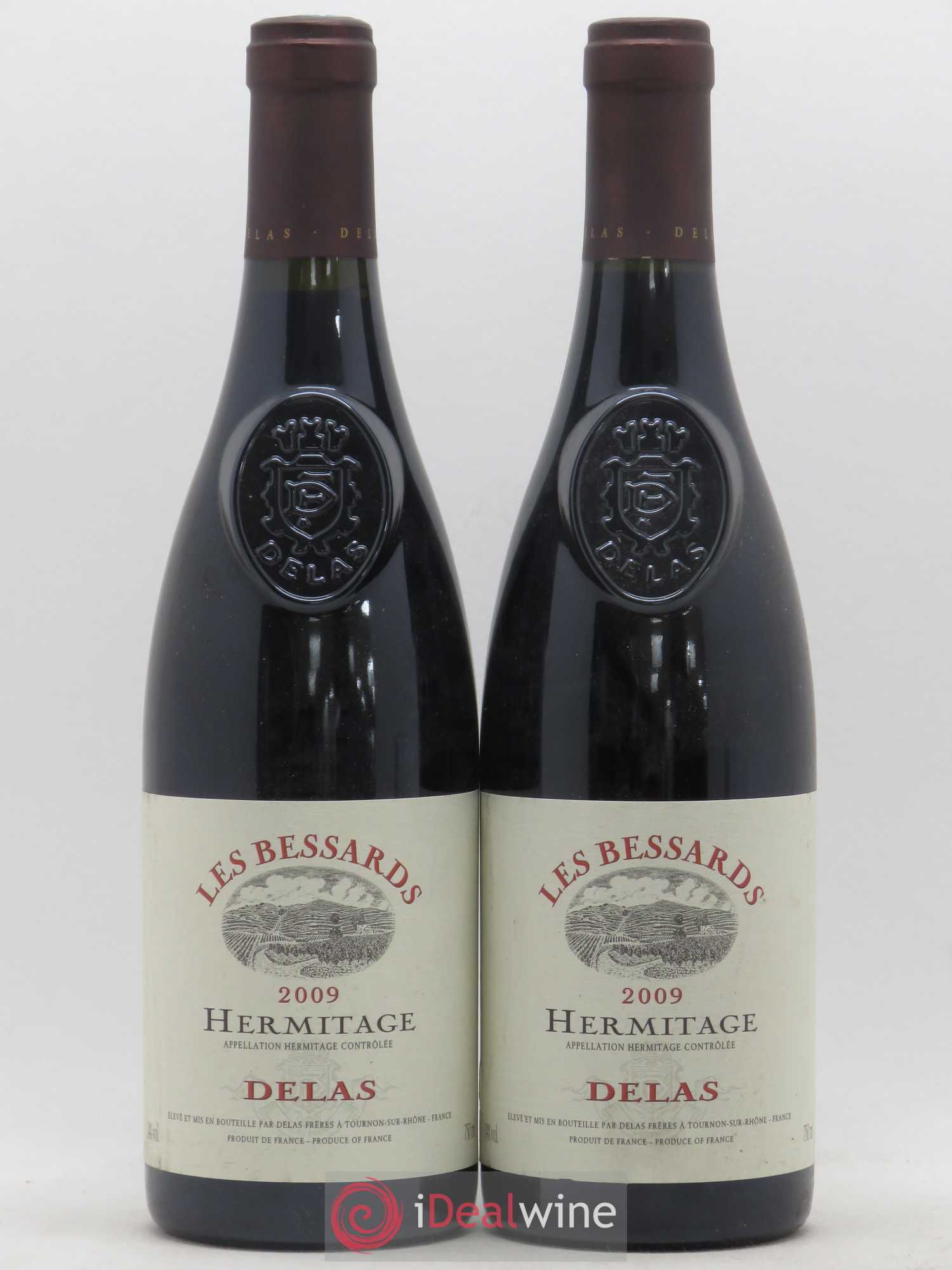 Hermitage Les Bessards Delas Frères 2009 - Lot de 2 bouteilles - 0