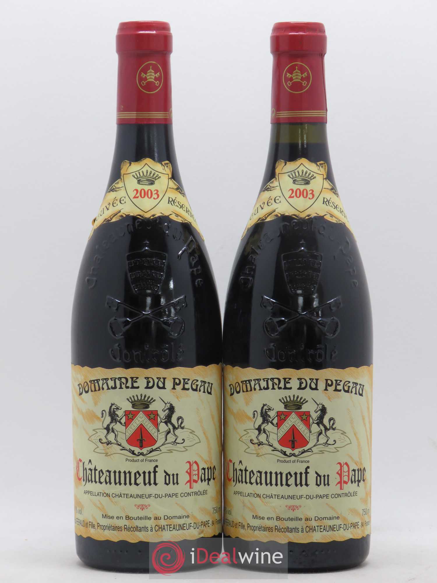 Châteauneuf-du-Pape Domaine du Pégau Cuvée Réservée Paul et Laurence Féraud 2003 - Lot de 2 bouteilles - 0