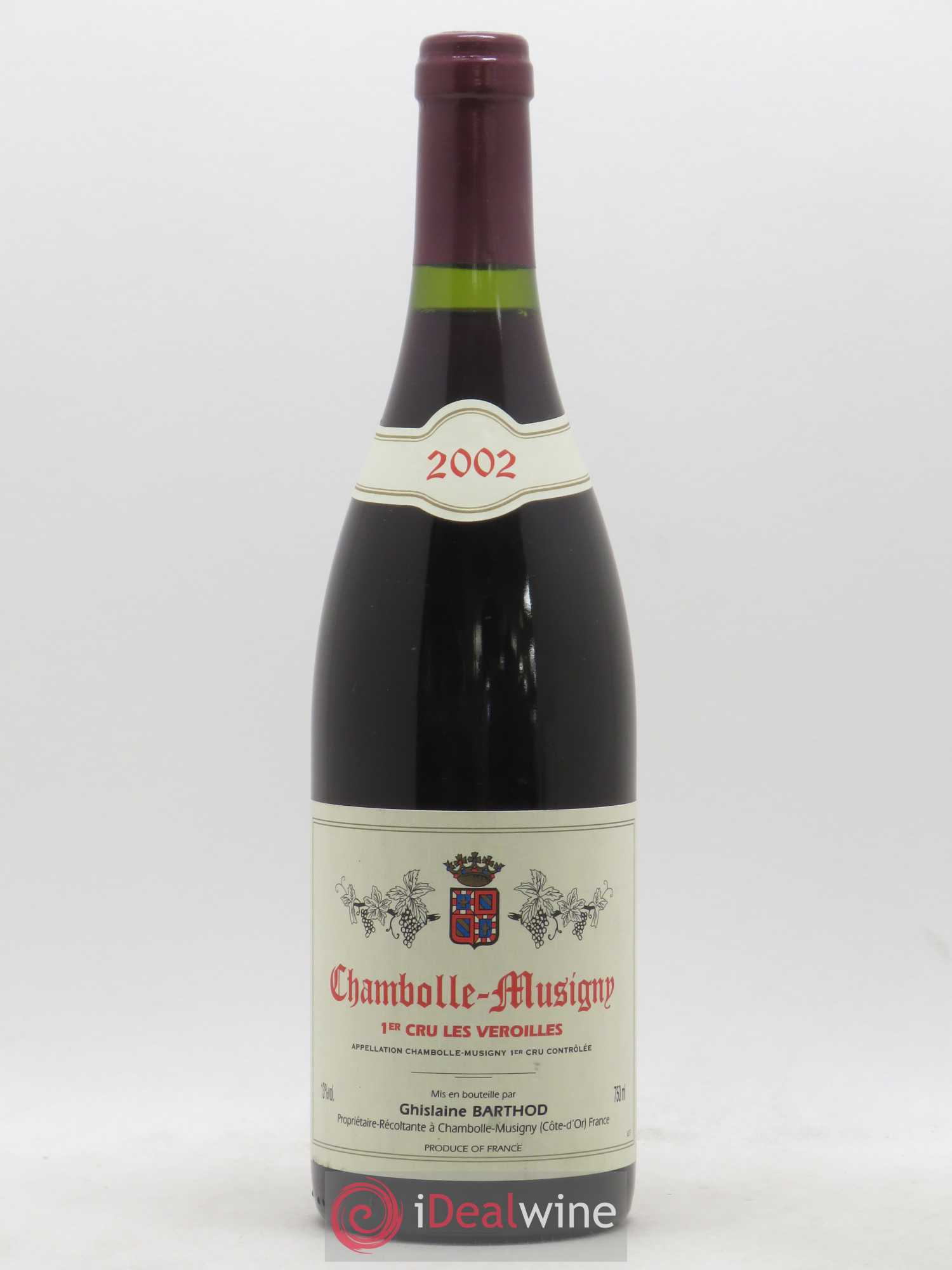 Chambolle-Musigny 1er Cru Les Véroilles Ghislaine Barthod 2002 - Lot de 1 bouteille - 0