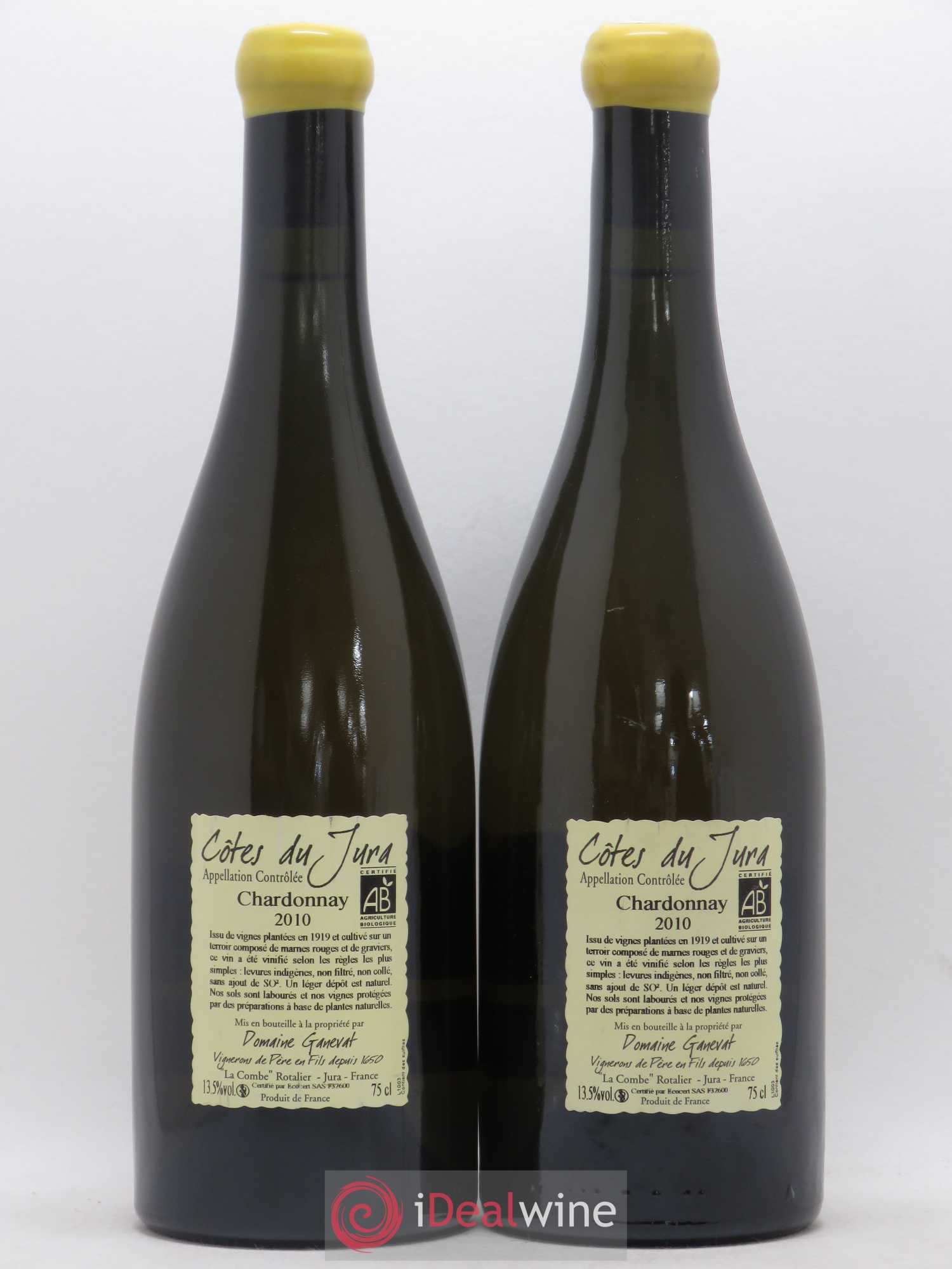 Côtes du Jura Les Grands Teppes Vieilles Vignes Jean-François Ganevat (Domaine) 2010 - Lot de 2 bouteilles - 1