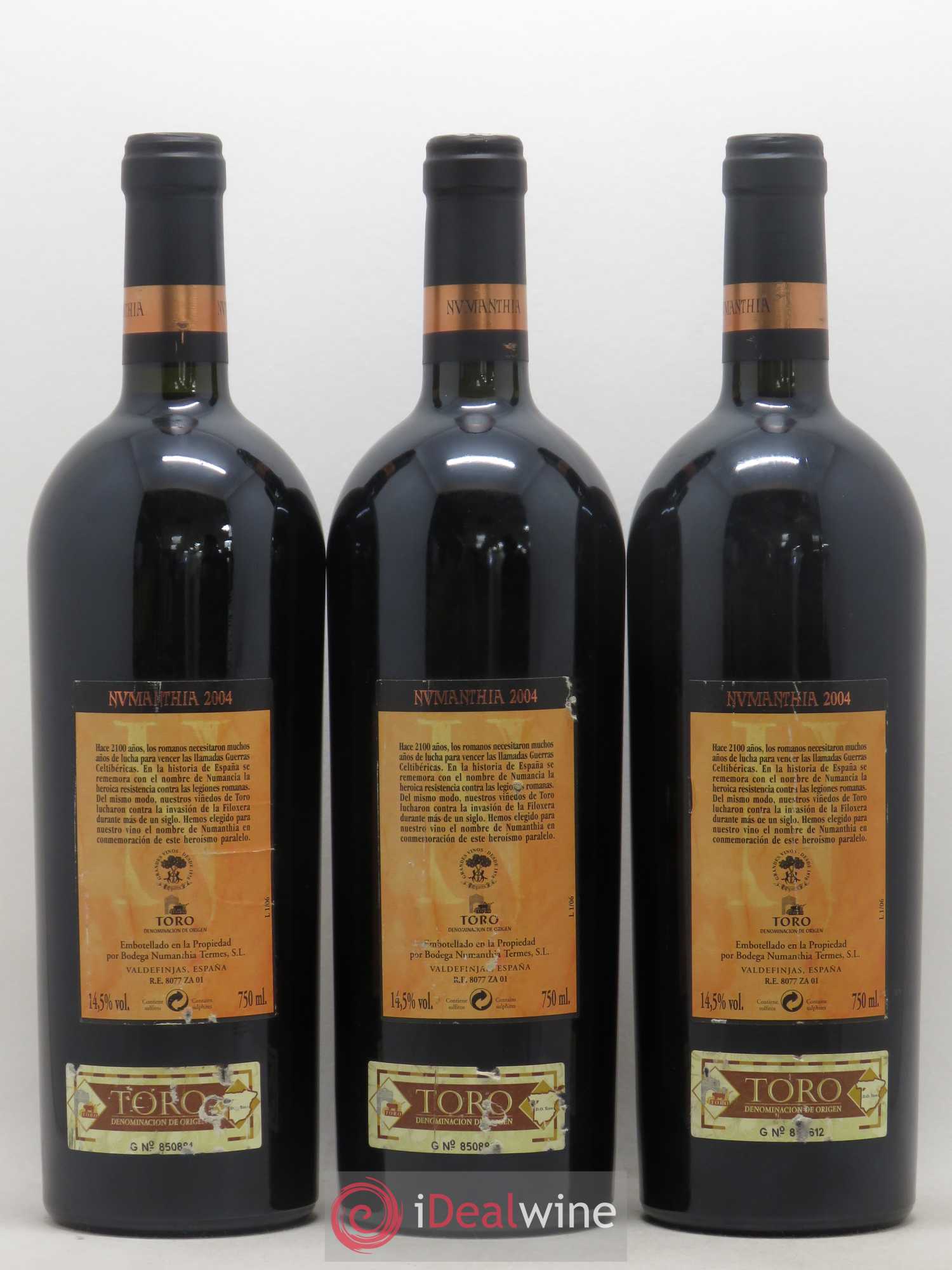 Toro DO Bodega Numanthia Numanthia 2004 - Lot de 3 bouteilles - 1