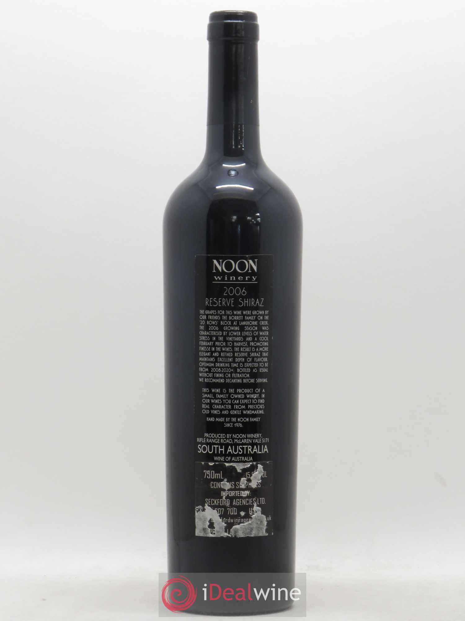 Australie Noon Reserve Shiraz 2006 - Lot de 1 bouteille - 1