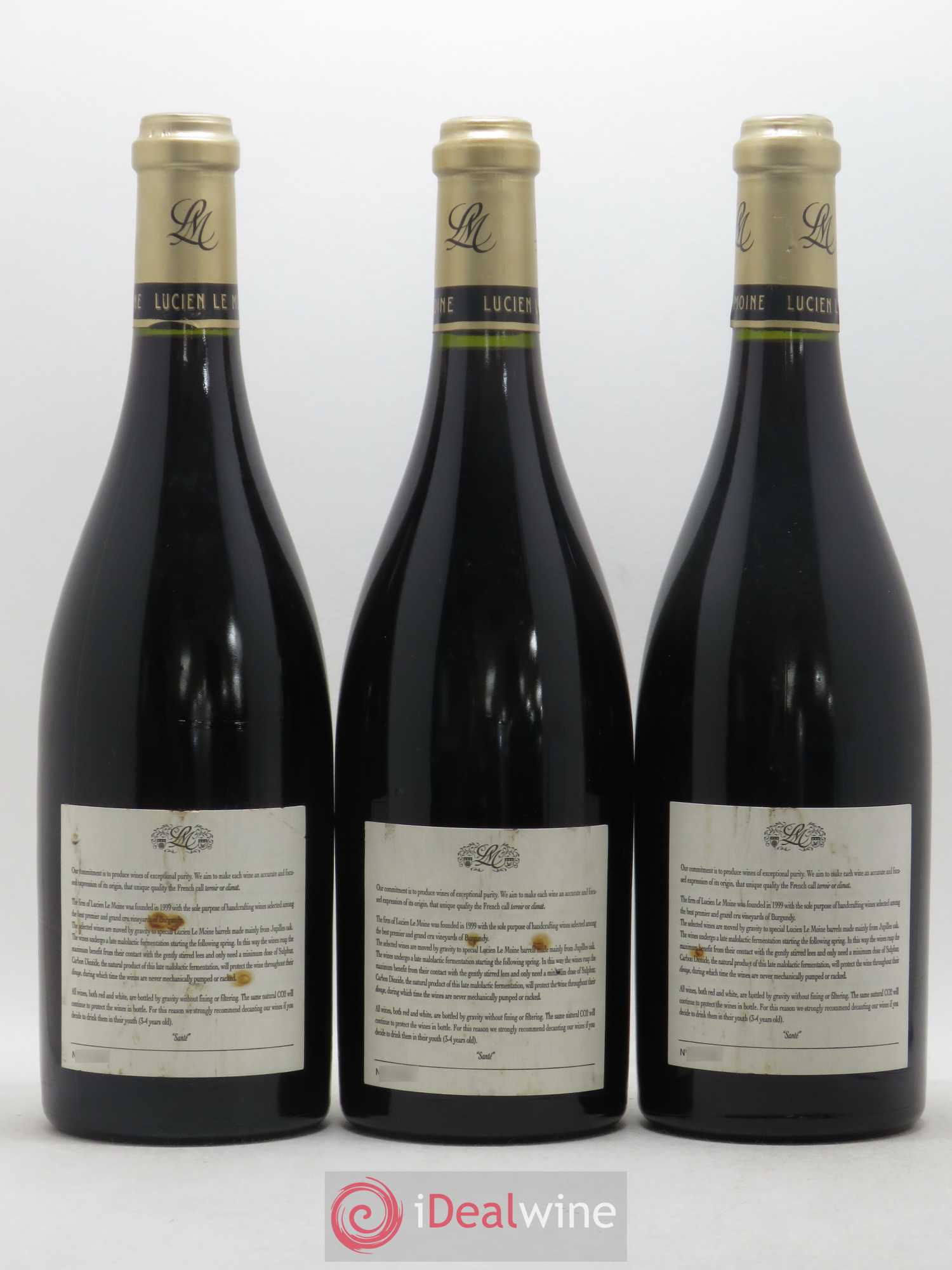 Vosne-Romanée 1er Cru Les Suchots Lucien Le Moine 2005 - Lot de 3 bouteilles - 1