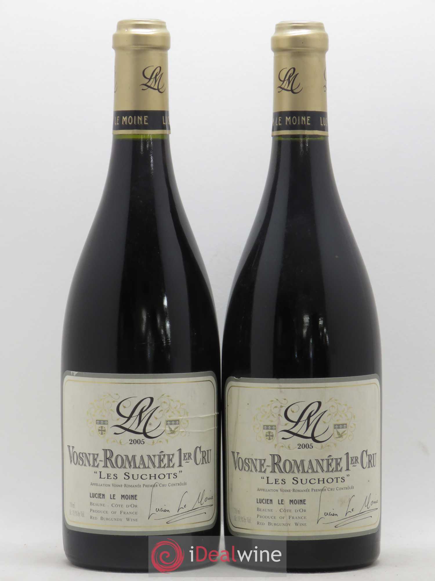 Vosne-Romanée 1er Cru Les Suchots Lucien Le Moine 2005 - Lot de 2 bouteilles - 0