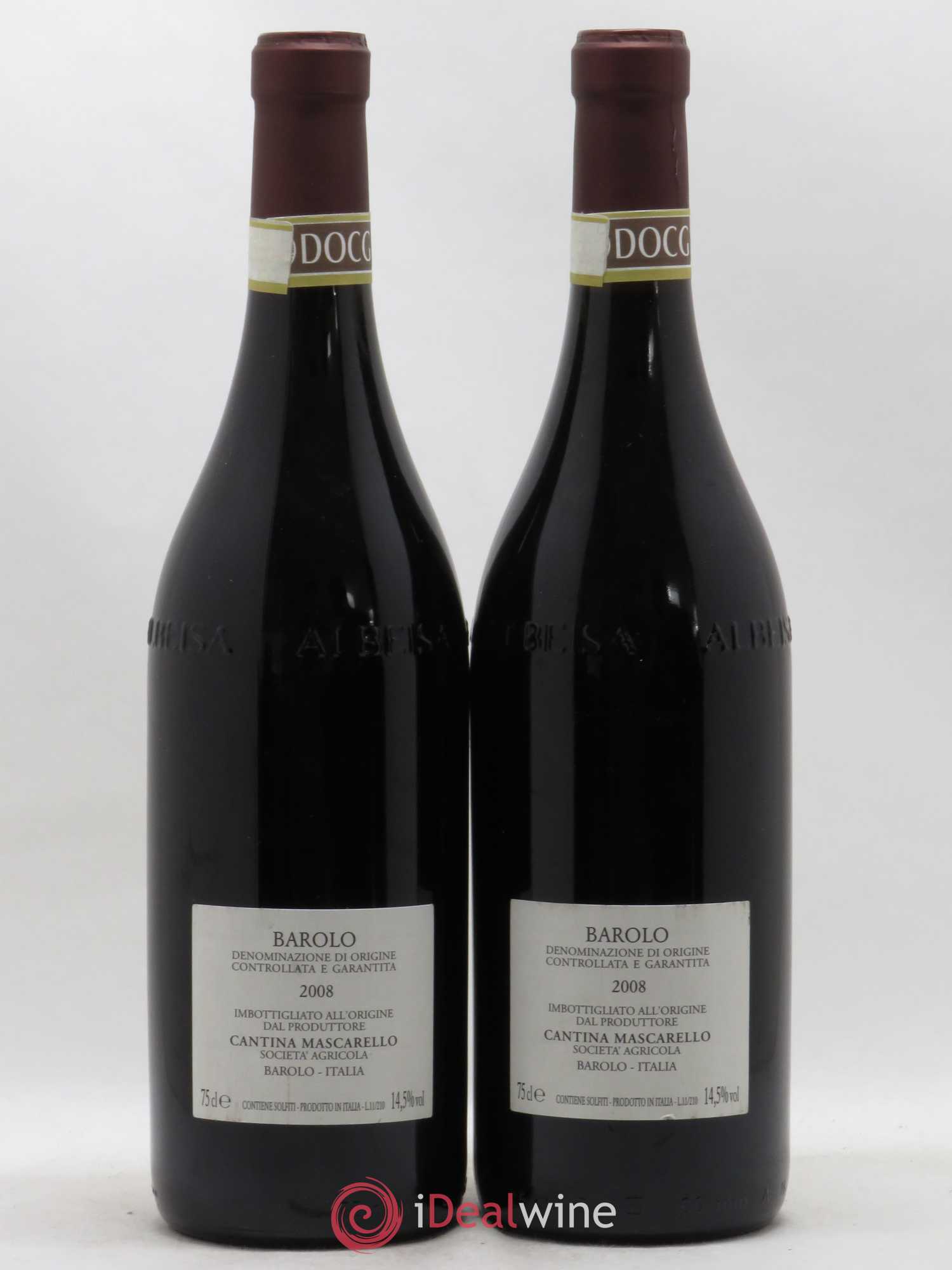 Barolo DOCG Bartolo Mascarello 2008 - Lot de 2 bouteilles - 1