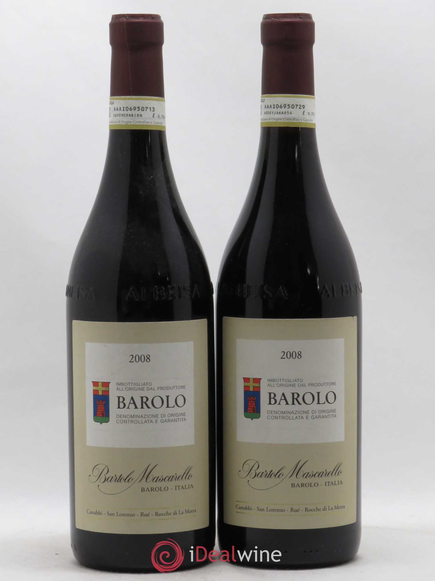 Barolo DOCG Bartolo Mascarello 2008 - Lot de 2 bouteilles - 0