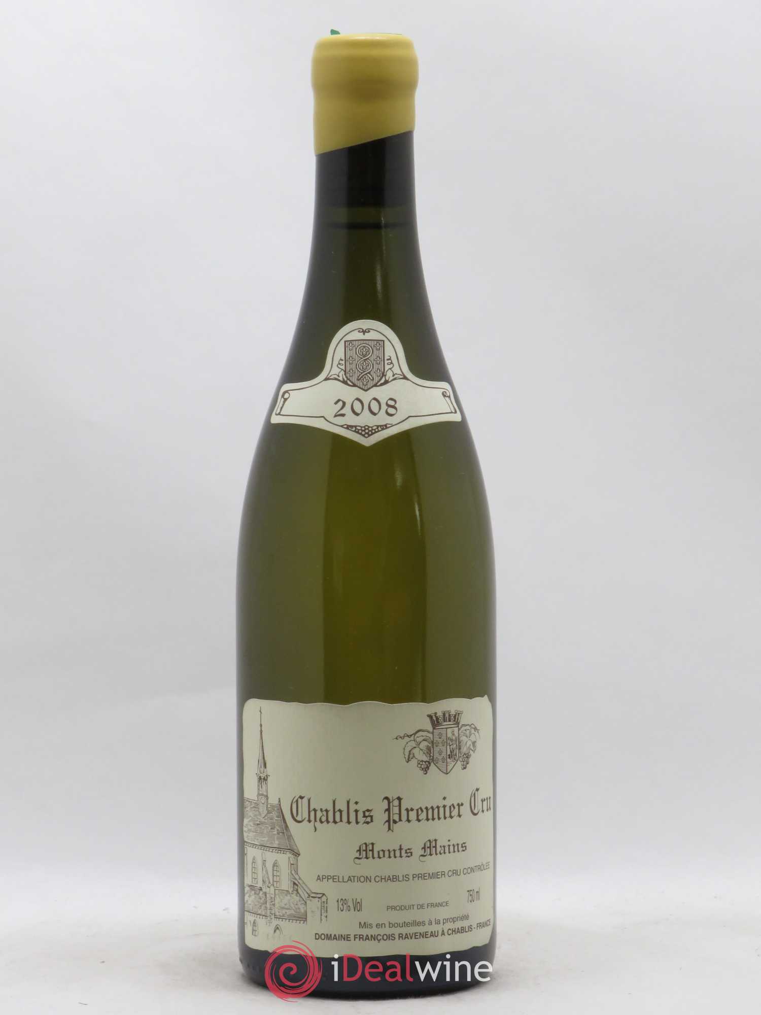 Chablis 1er Cru Monts Mains Raveneau (Domaine) 2008 - Lot de 1 bouteille - 0