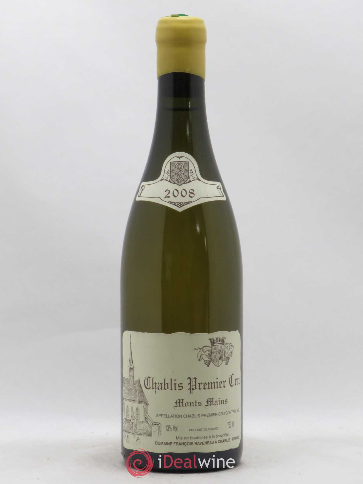Chablis 1er Cru Monts Mains Raveneau (Domaine) 2008 - Lot de 1 bouteille - 0