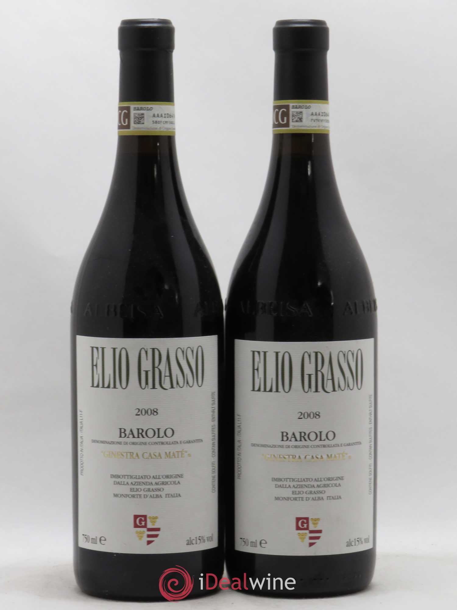 Barolo Genestra Casa Mate Elio Grasso 2008 - Posten von 2 Flaschen - 0