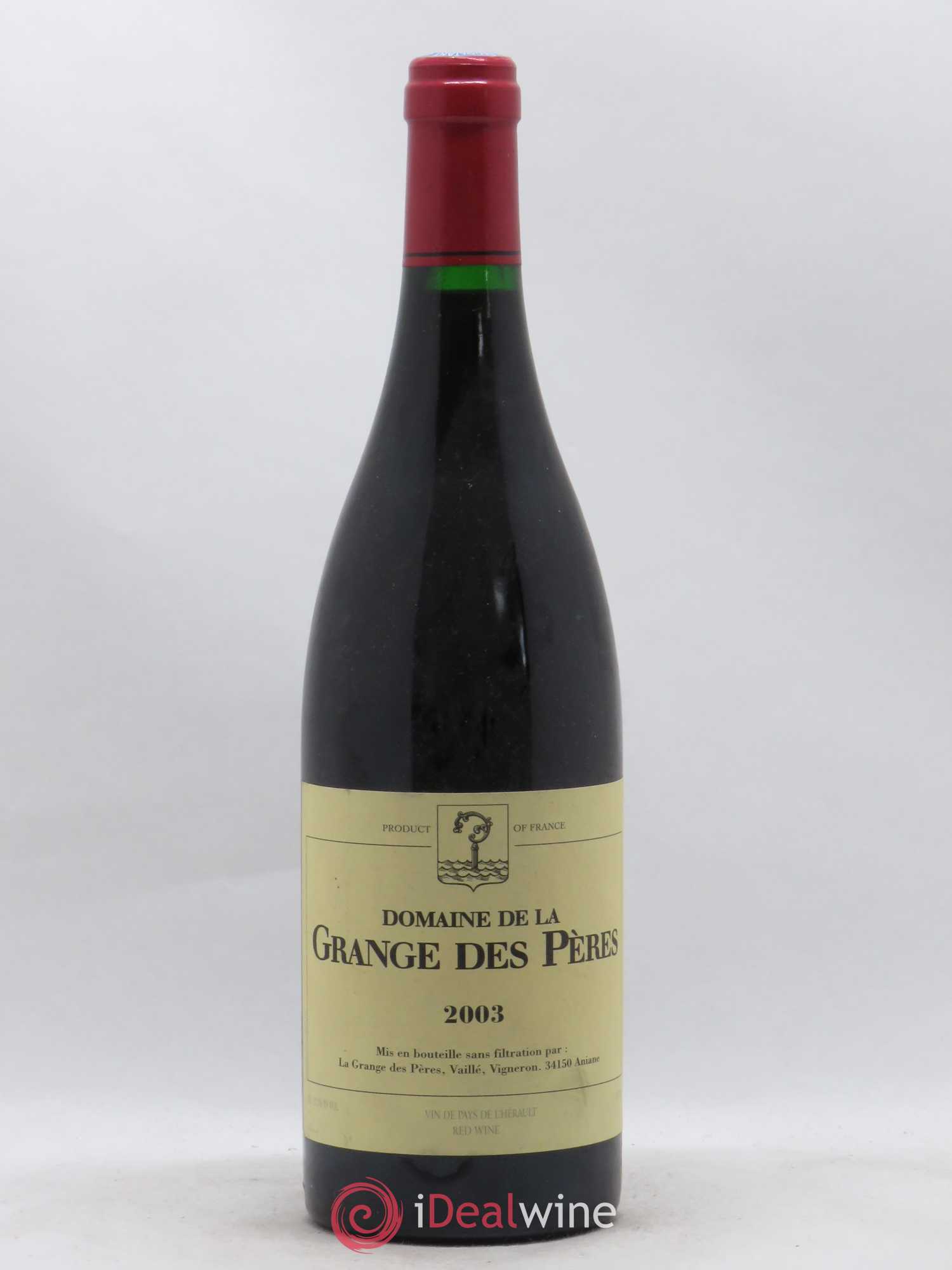Pays d'Hérault Grange des Pères Laurent Vaillé 2003 - Lot de 1 bouteille - 0