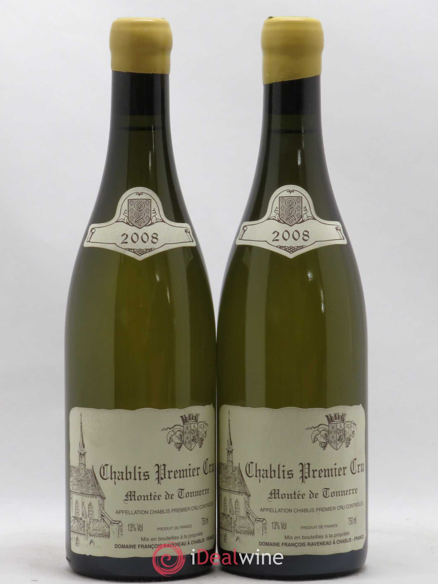 Chablis 1er Cru Montée de Tonnerre Raveneau (Domaine) 2008 - Posten von 2 Flaschen - 0