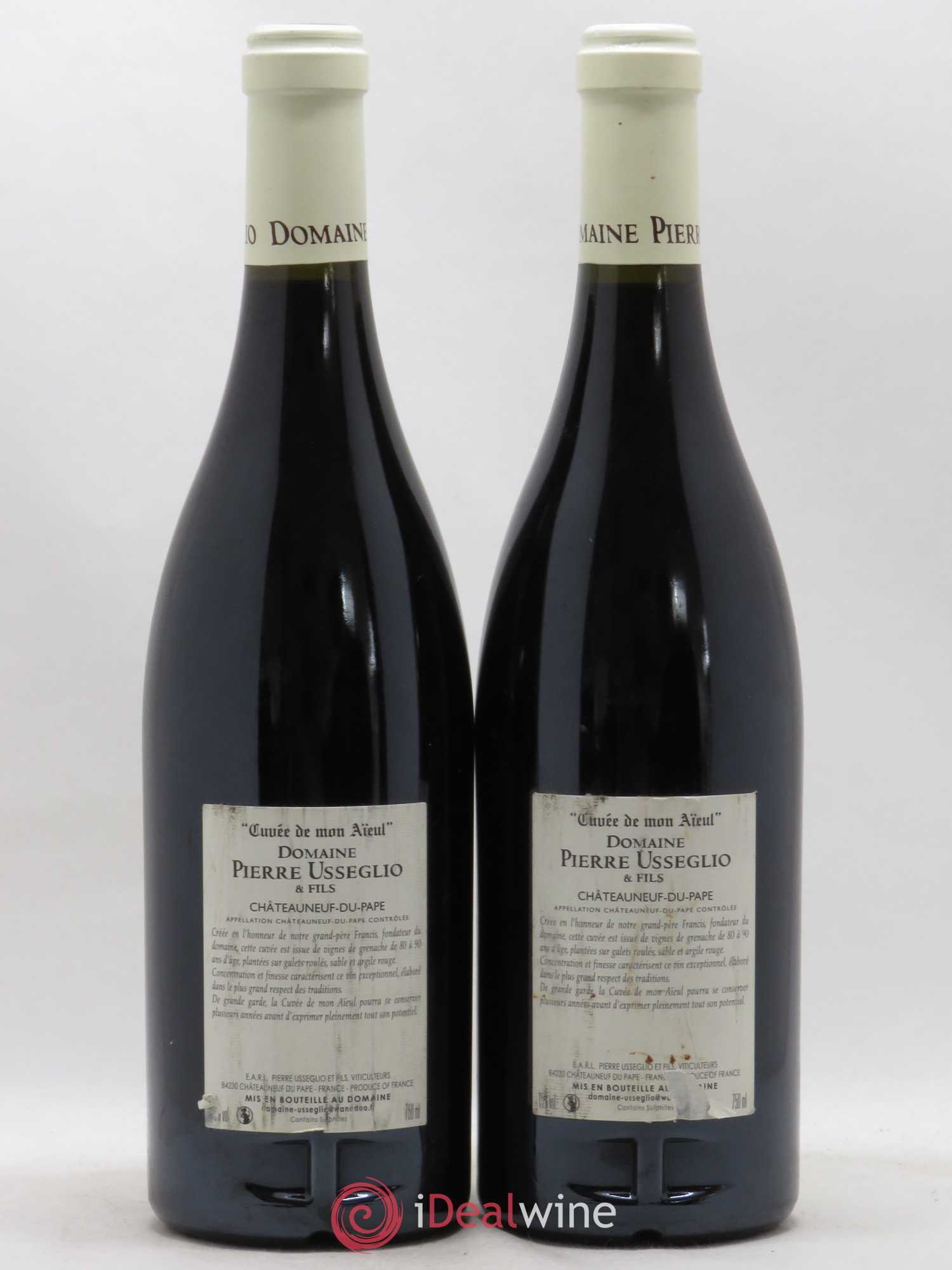 Châteauneuf-du-Pape Cuvée de mon Aïeul Pierre Usseglio & Fils 2007 - Lot de 2 bouteilles - 1