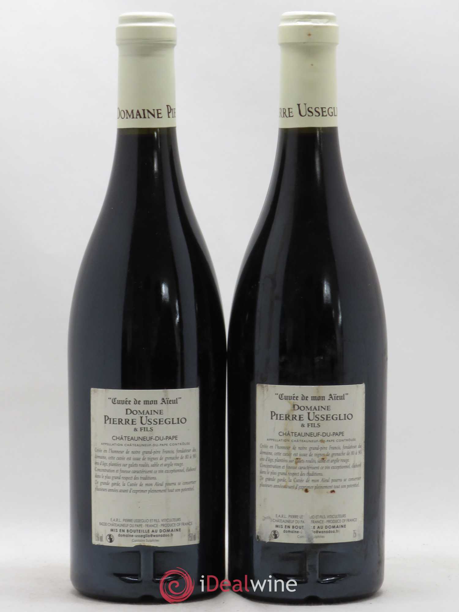 Châteauneuf-du-Pape Cuvée de mon Aïeul Pierre Usseglio & Fils 2007 - Lot de 2 bouteilles - 1