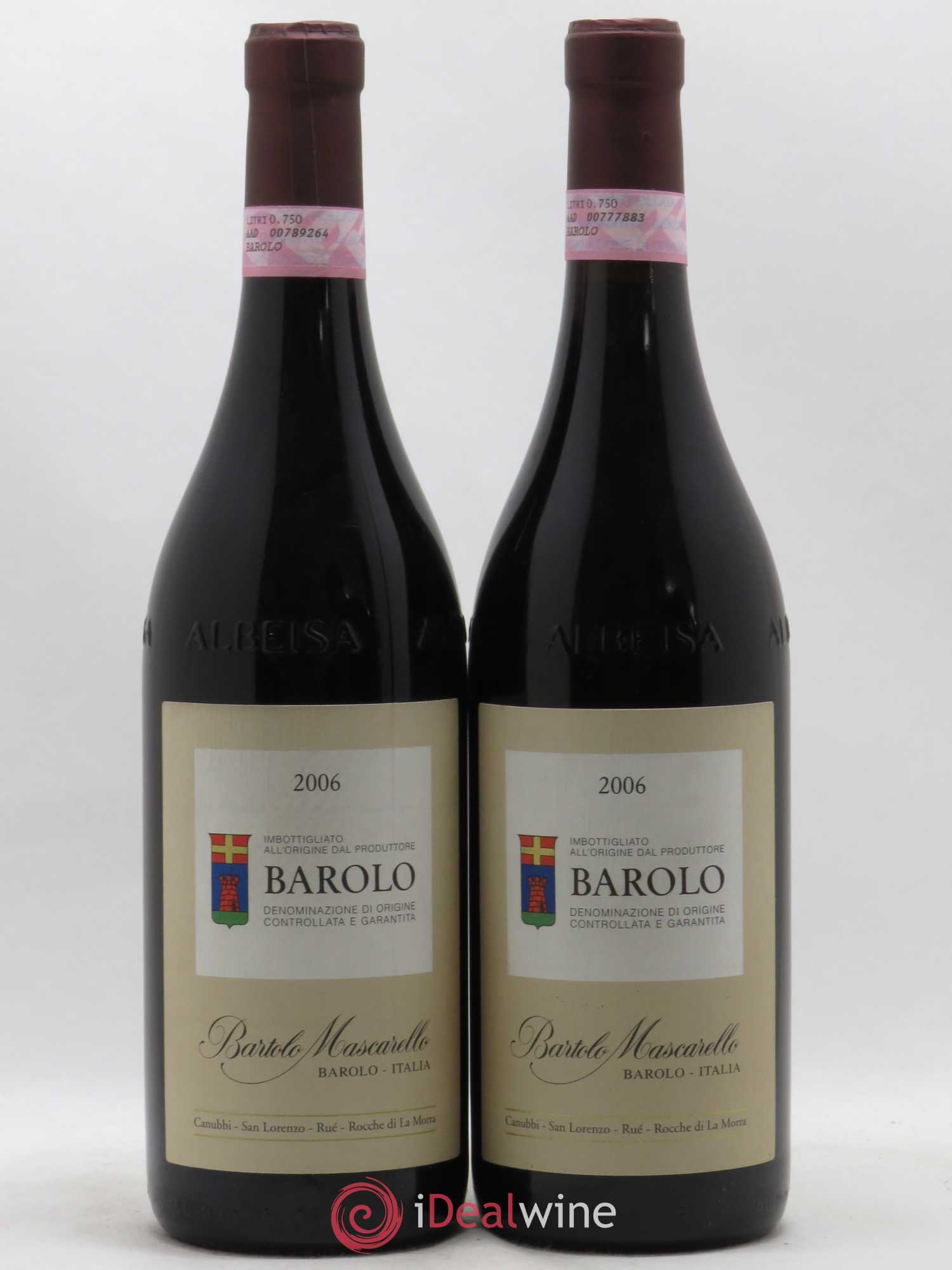 Barolo DOCG Bartolo Mascarello 2006 - Lot de 2 bouteilles - 0