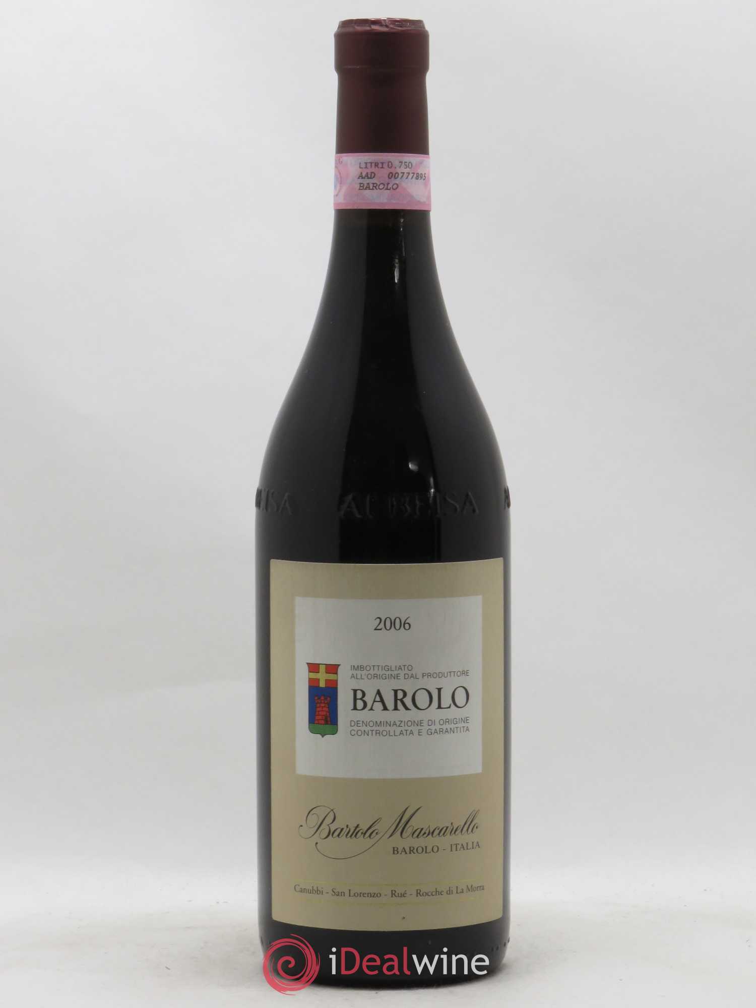 Barolo DOCG Bartolo Mascarello 2006 - Lot de 1 bouteille - 0