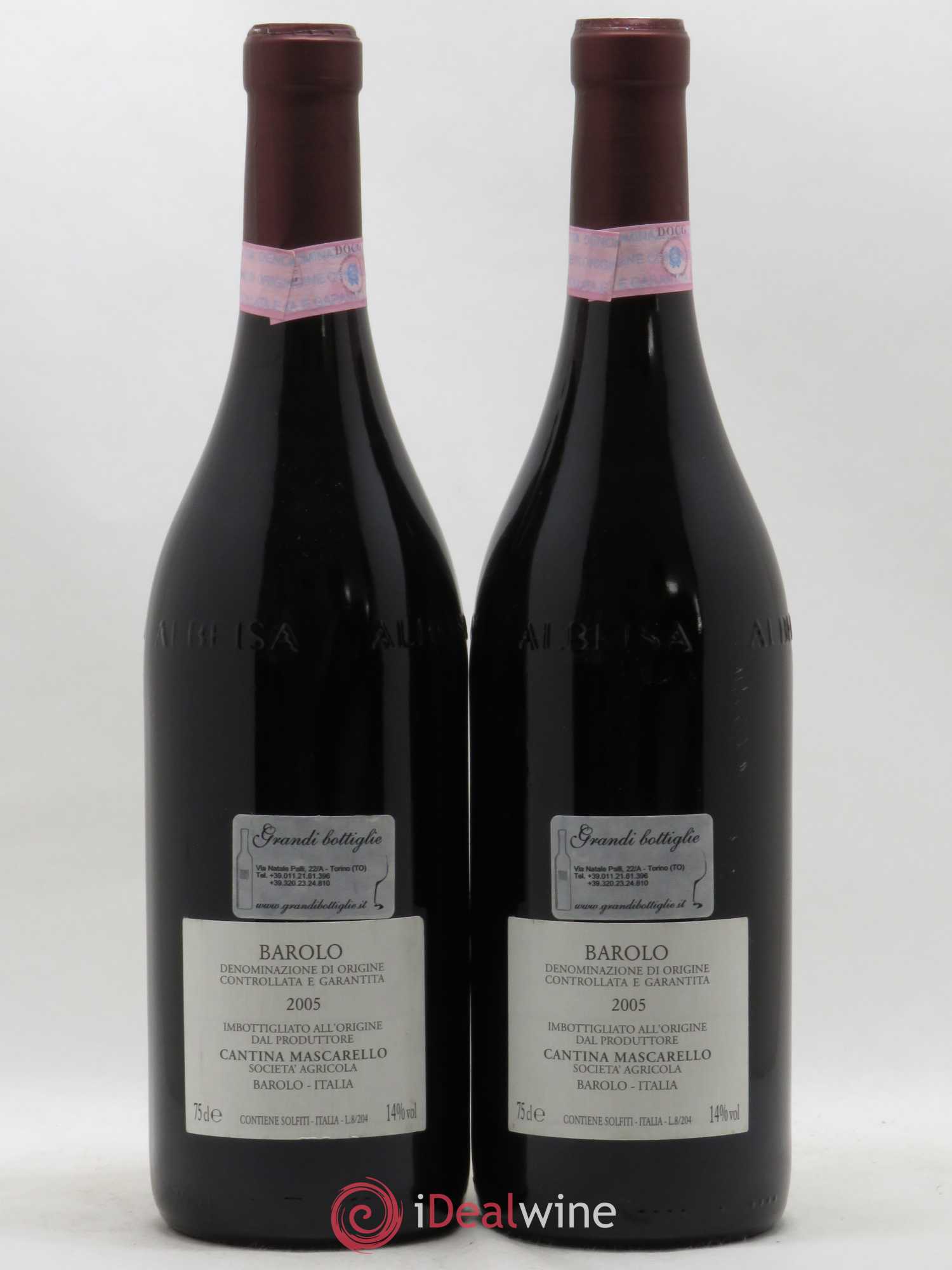 Barolo DOCG Bartolo Mascarello 2005 - Lot de 2 bouteilles - 1
