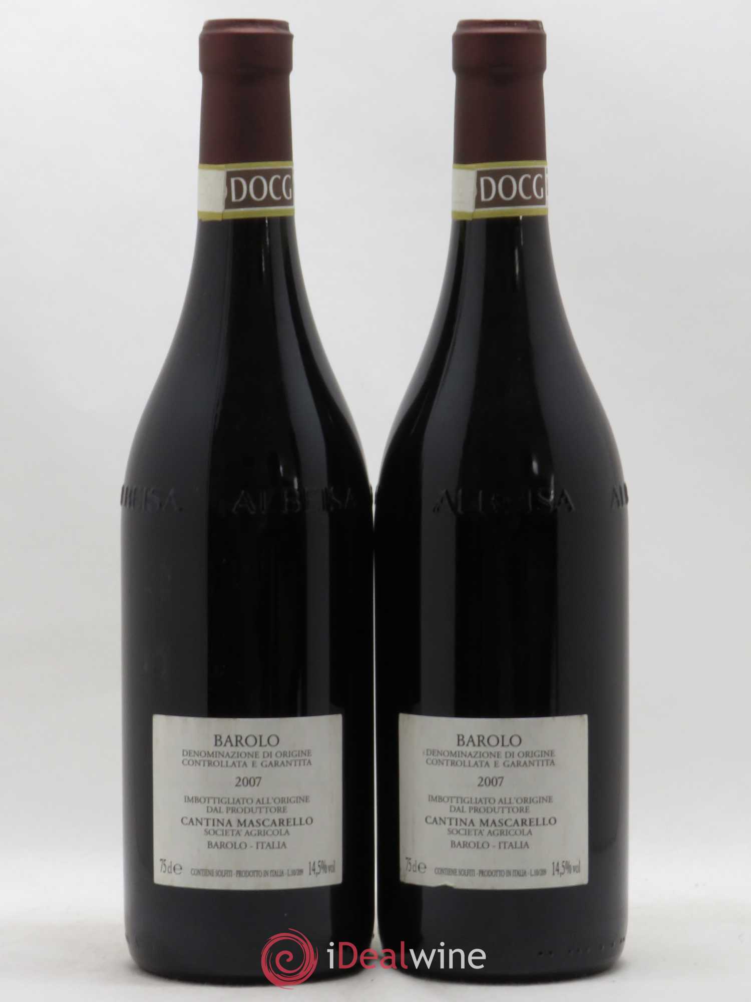 Barolo DOCG Bartolo Mascarello 2007 - Lot de 2 bouteilles - 1