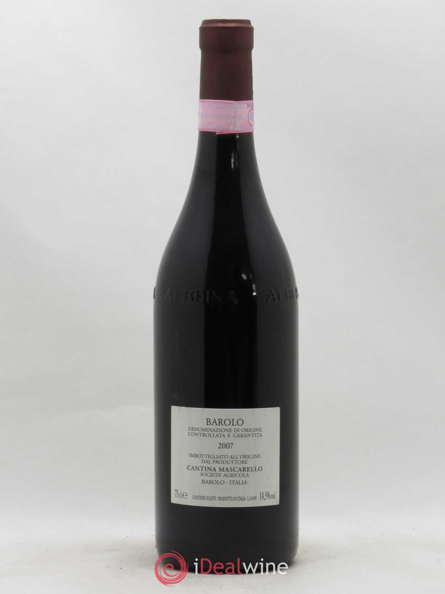 Barolo DOCG Bartolo Mascarello 2007 - Lot de 1 bouteille - 1