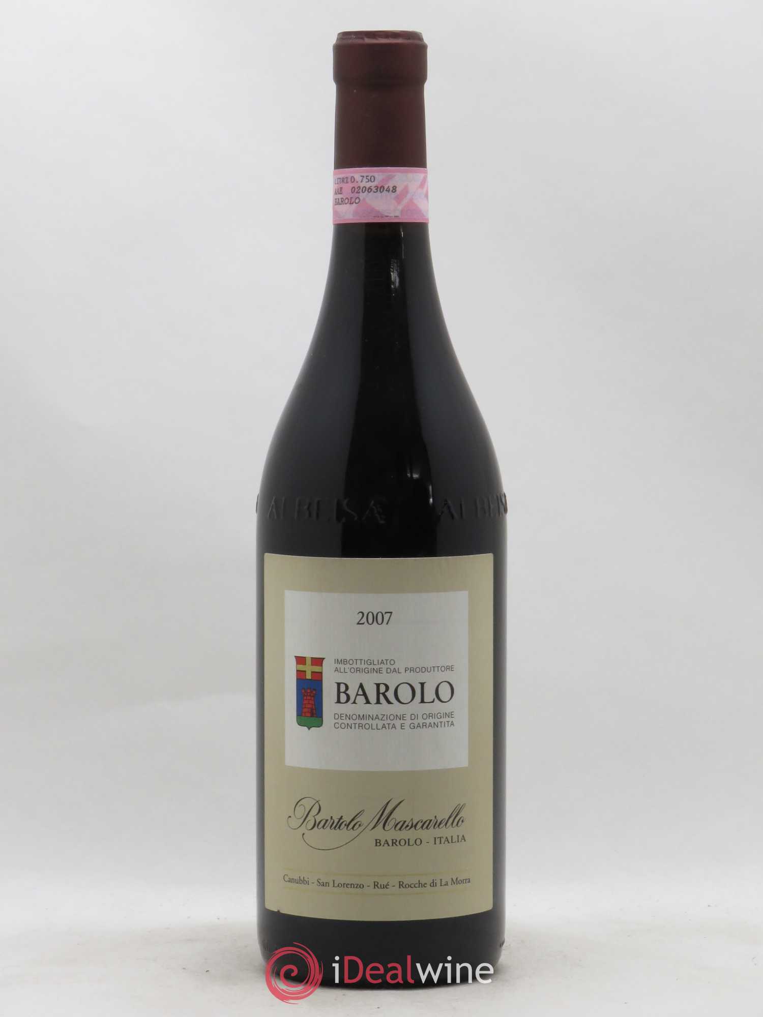Barolo DOCG Bartolo Mascarello 2007 - Lot de 1 bouteille - 0
