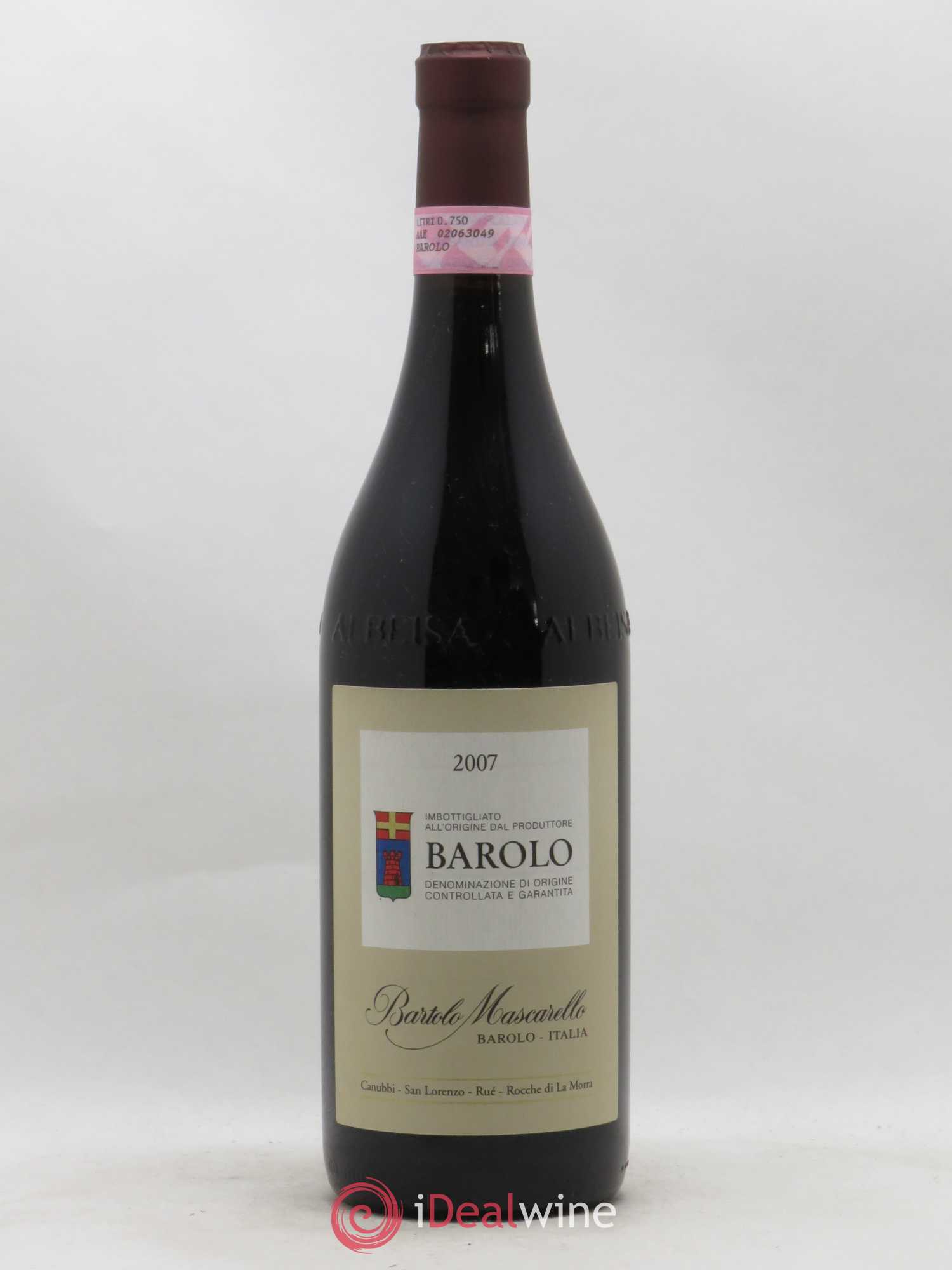 Barolo DOCG Bartolo Mascarello 2007 - Lot de 1 bouteille - 0