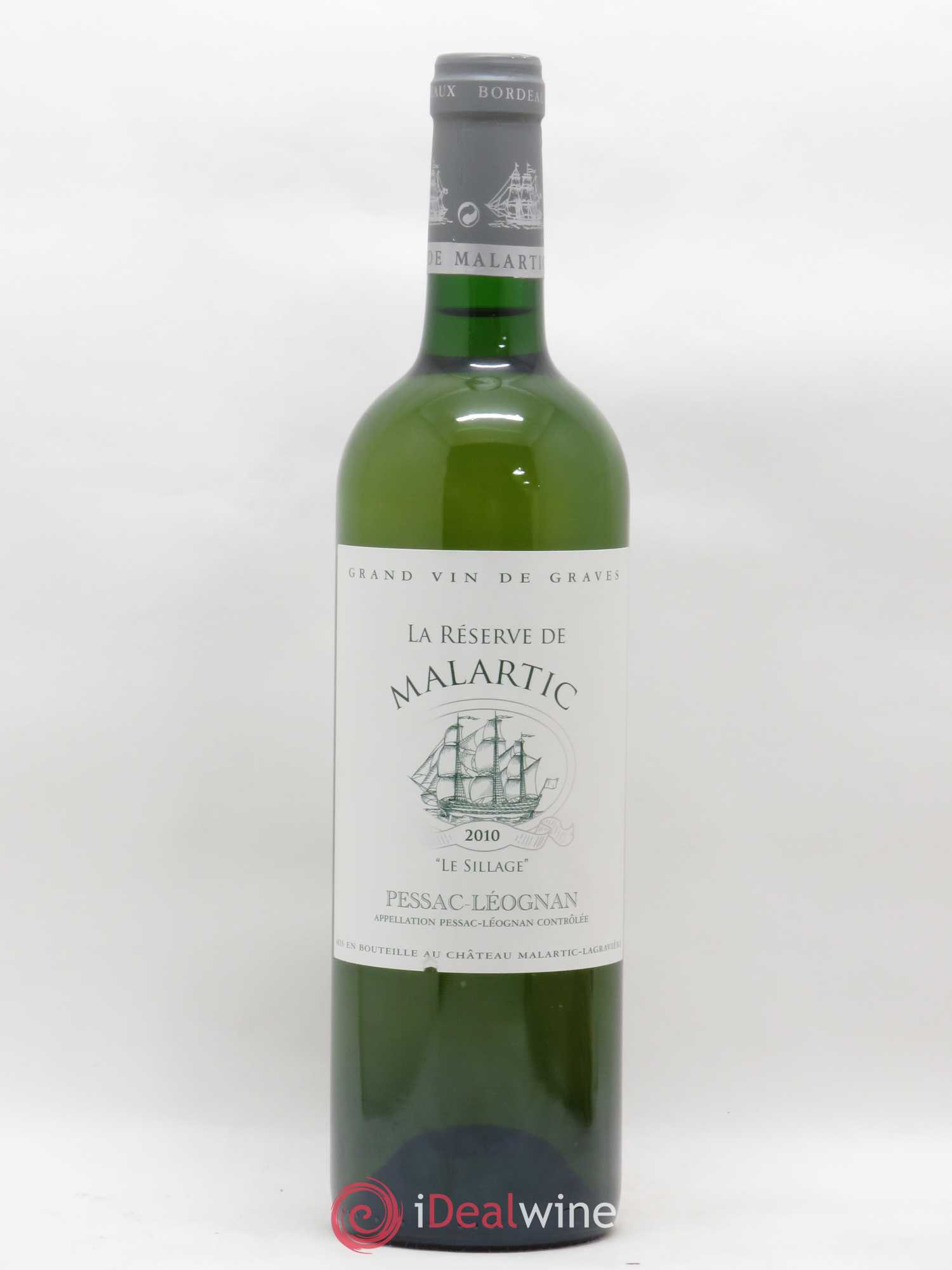 Pessac-Léognan La Réserve de Malartic Le Sillage 2010 - Posten von 1 Flasche - 0