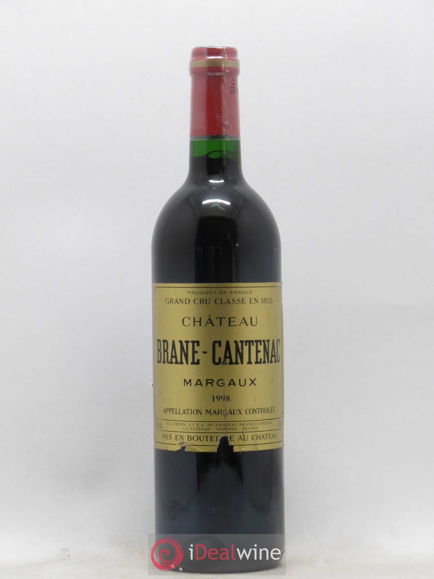 Château Brane Cantenac 2ème Grand Cru Classé 1998 - Lot de 1 bouteille - 0