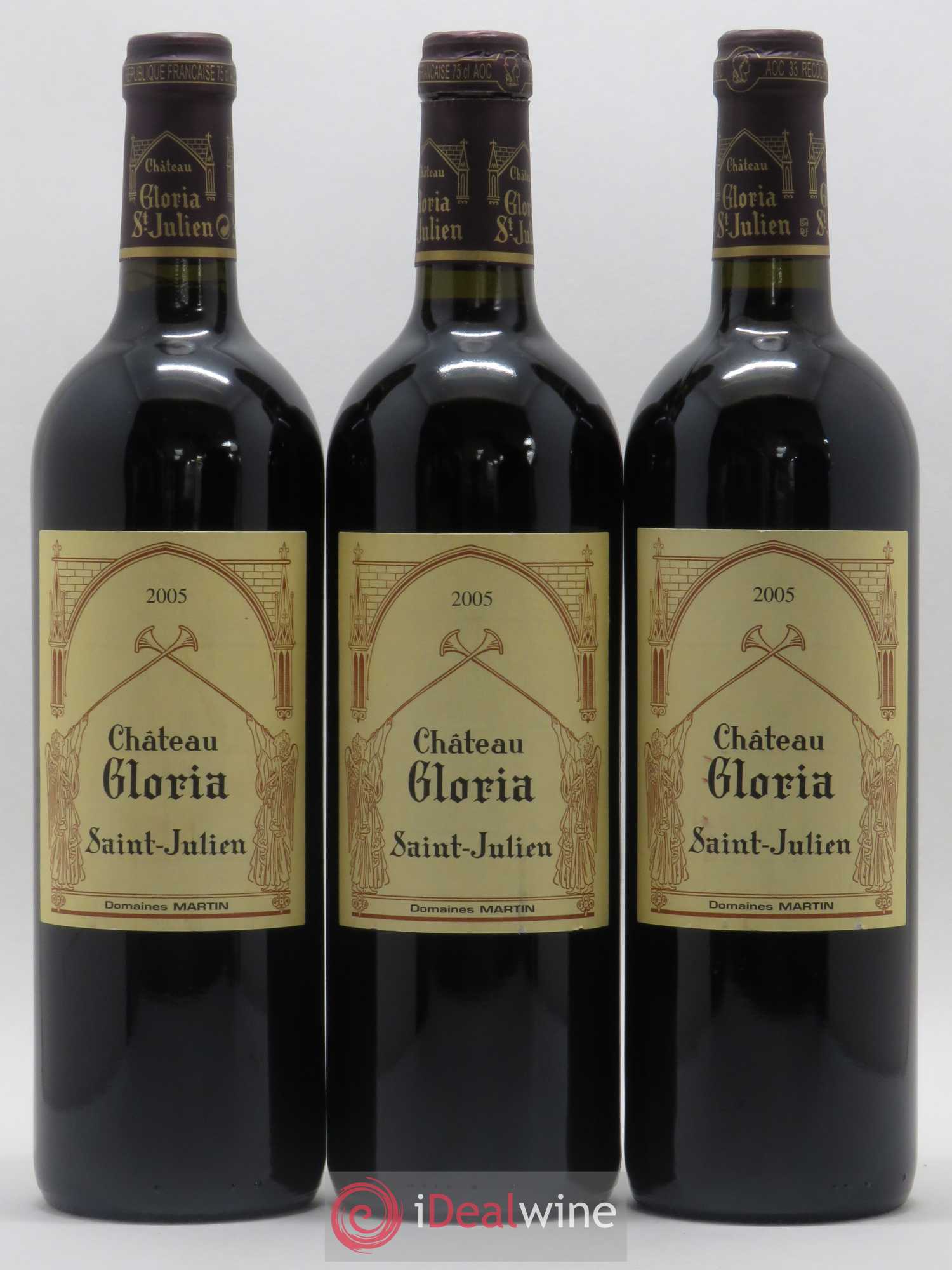 Château Gloria 2005 - Lot de 3 bouteilles - 0