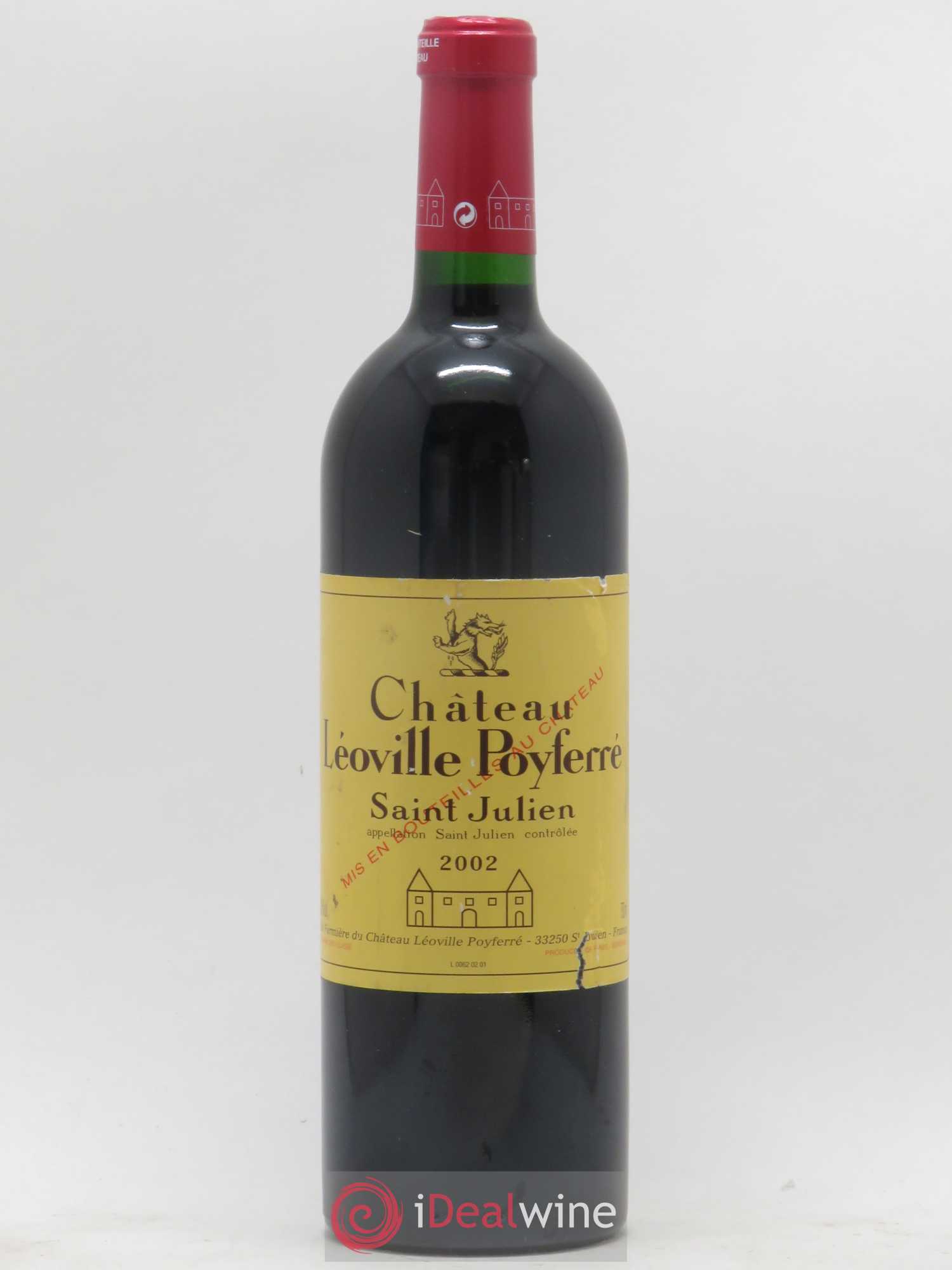Château Léoville Poyferré 2ème Grand Cru Classé 2002 - Lot de 1 bouteille - 0