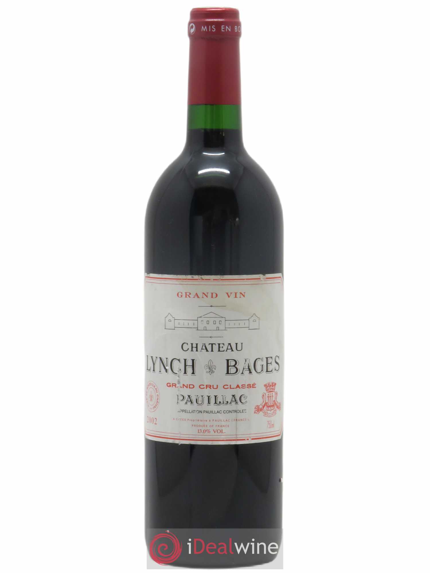 Château Lynch Bages 5ème Grand Cru Classé 2002 - Lot de 1 bouteille - 0