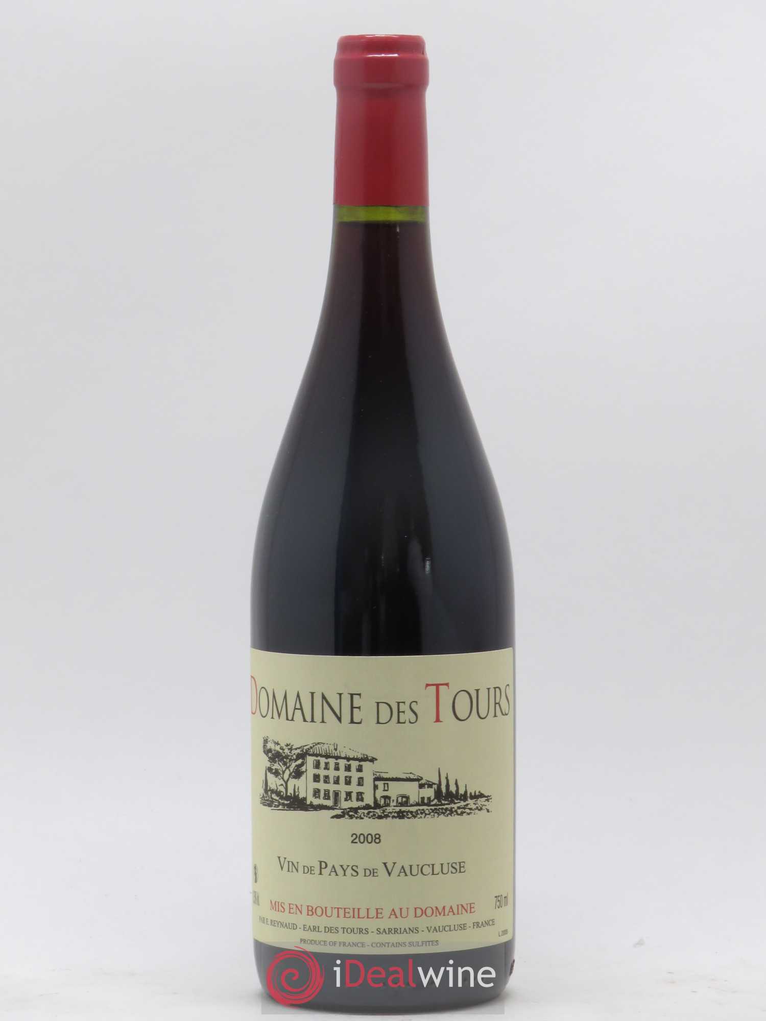 Vaucluse (Vin de Pays de Vaucluse) Domaine des Tours Emmanuel Reynaud 2008 - Posten von 1 Flasche - 0