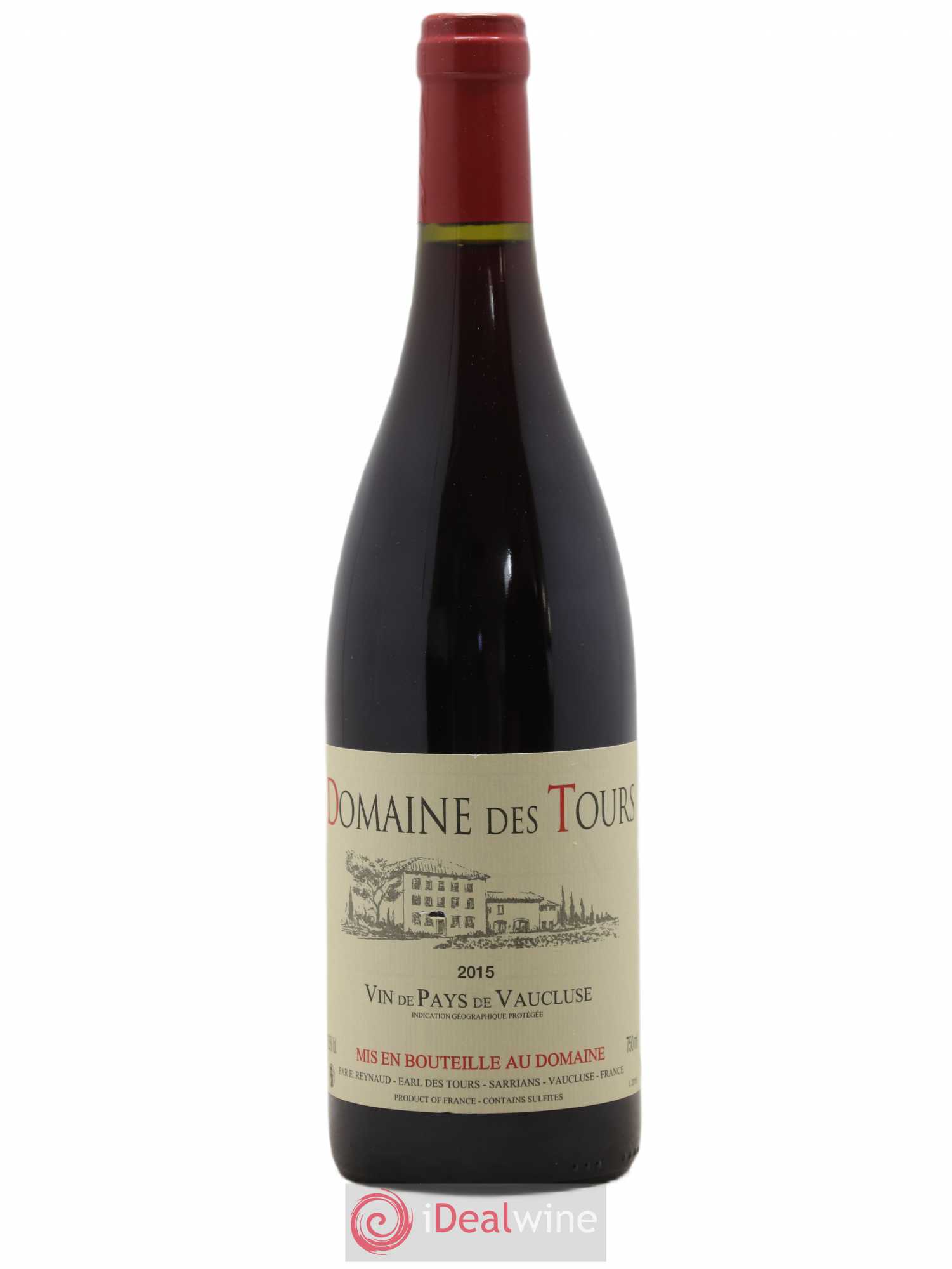 Vaucluse (Vin de Pays de Vaucluse) Domaine des Tours Emmanuel Reynaud 2015 - Lot de 1 bouteille - 0