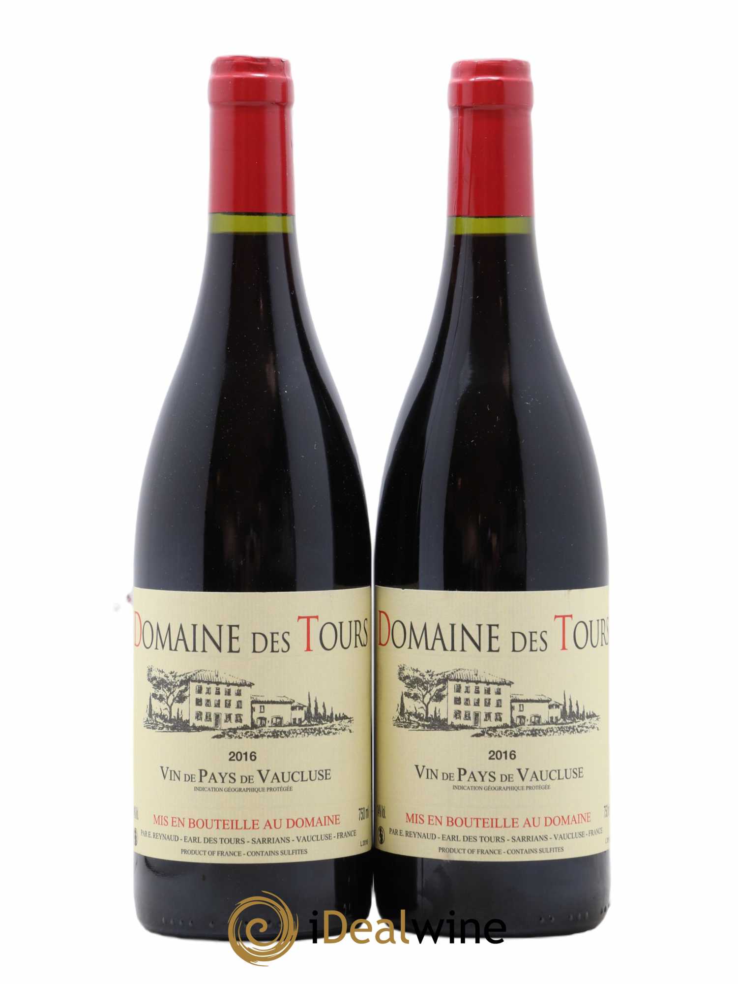 Vaucluse (Vin de Pays de Vaucluse) Domaine des Tours Emmanuel Reynaud 2016 - Lotto di 2 bottiglie - 0