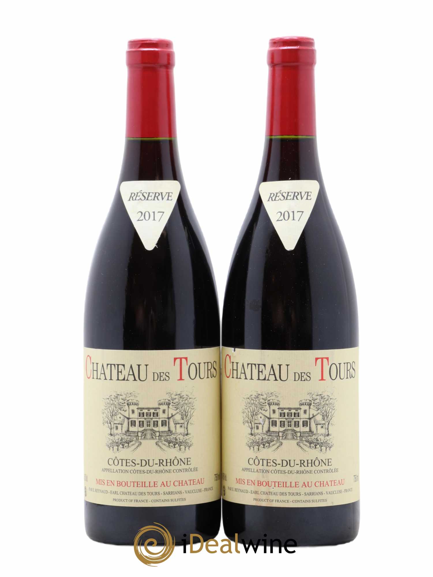 Côtes-du-Rhône Château des Tours Emmanuel Reynaud 2017 - Lot de 2 bouteilles - 0