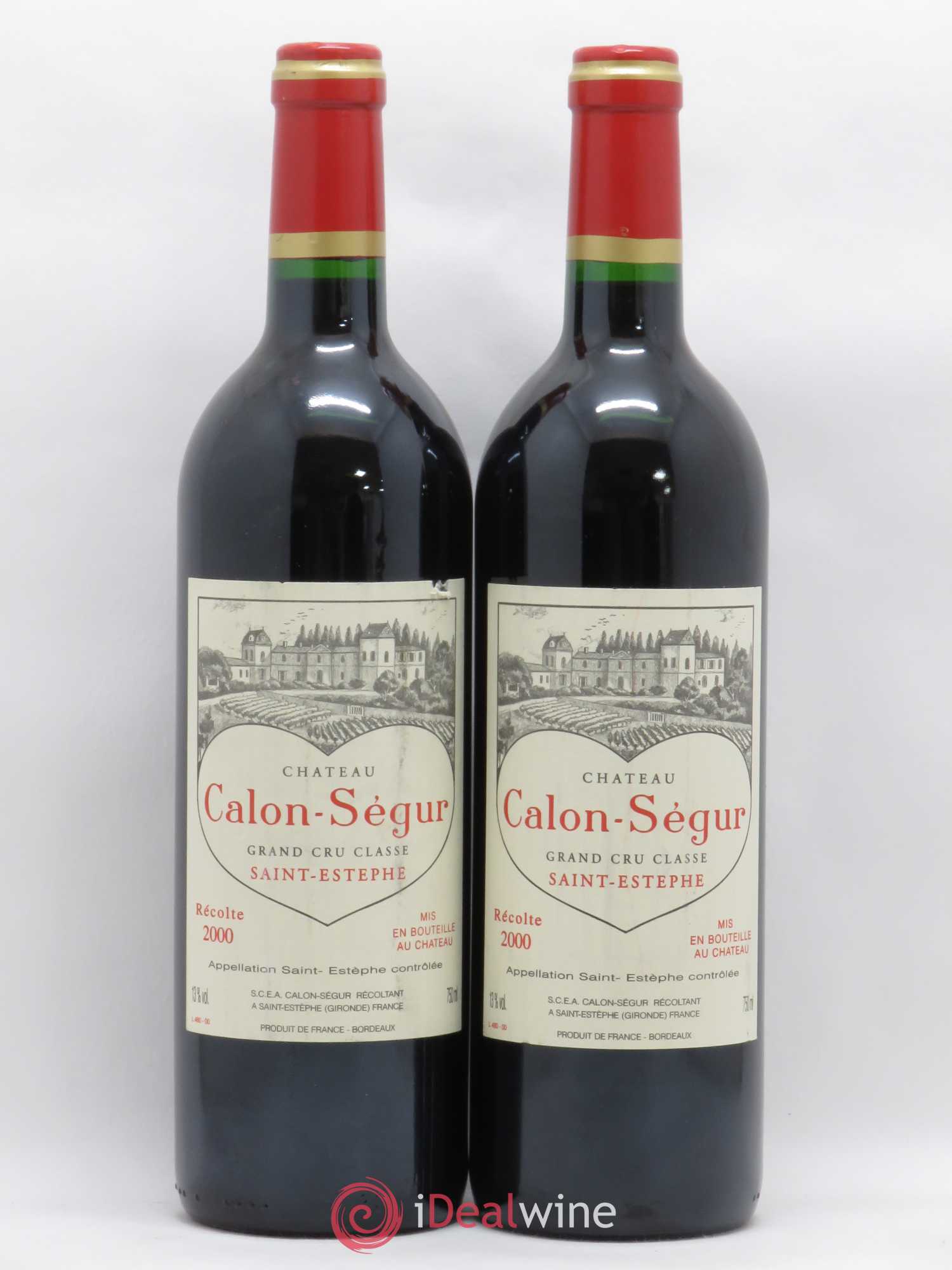 Château Calon Ségur 3ème Grand Cru Classé 2000 - Lot de 2 bouteilles - 0