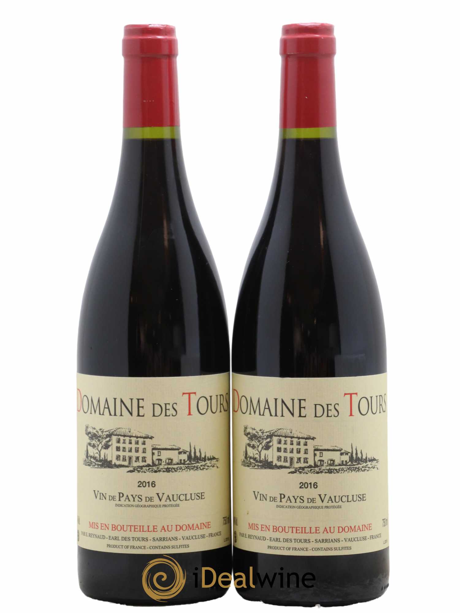 Vaucluse (Vin de Pays de Vaucluse) Domaine des Tours Emmanuel Reynaud 2016 - Lot de 2 bouteilles - 0