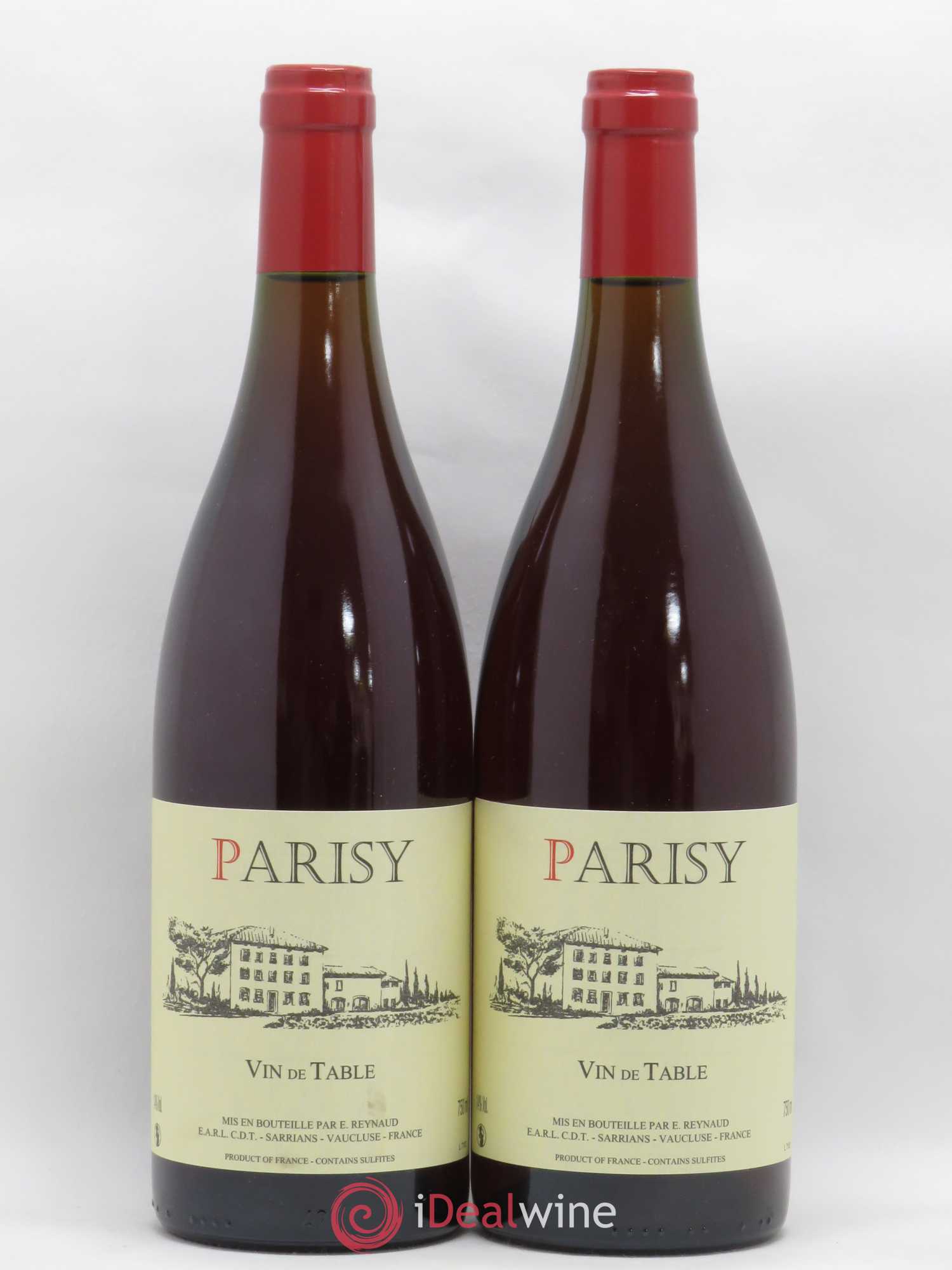 Vin de Table Parisy Emmanuel Reynaud - Posten von 2 Flaschen - 0