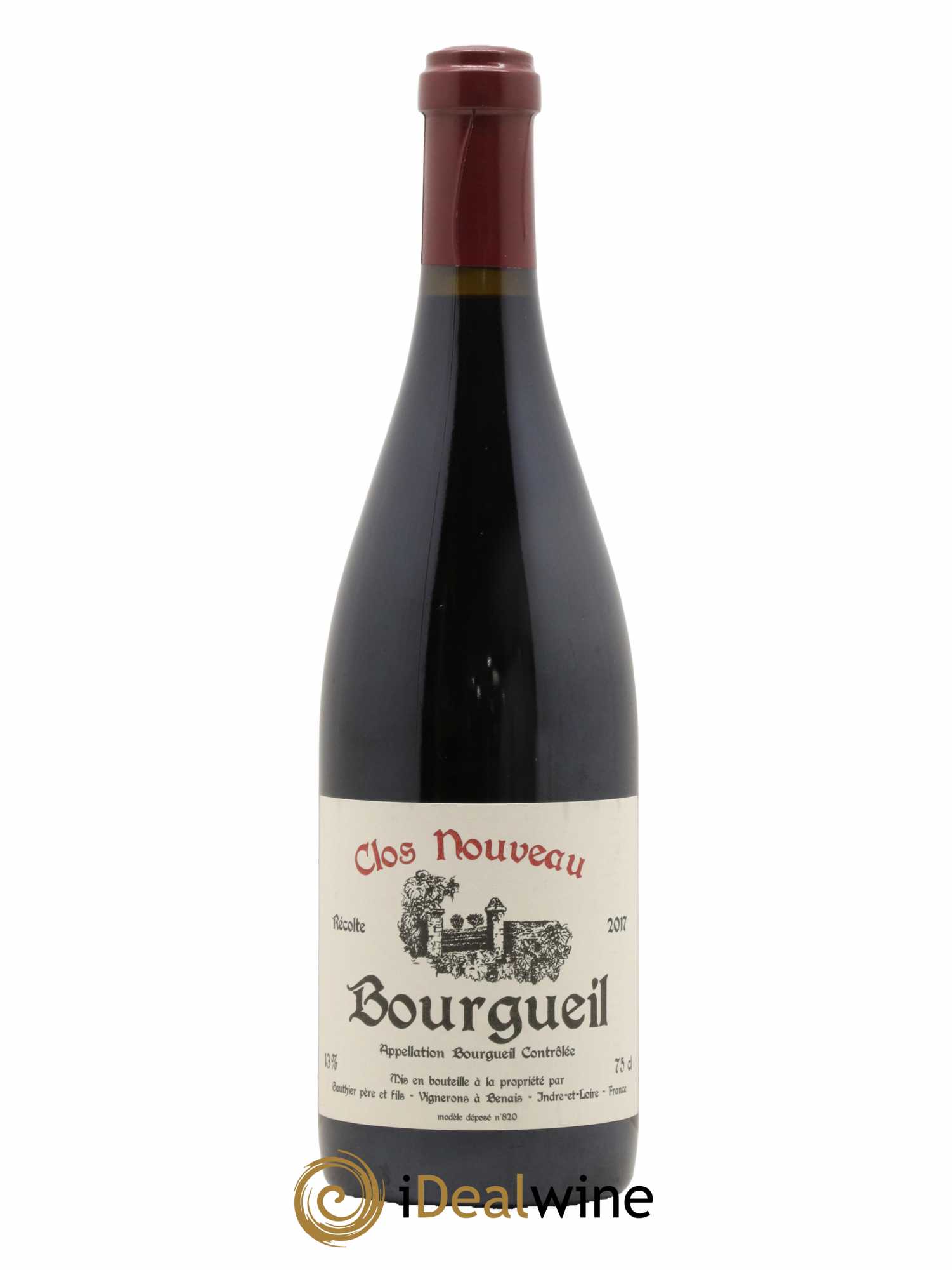 Bourgueil Clos Nouveau Domaine du Bel Air 2017 - Lot de 1 bouteille - 0