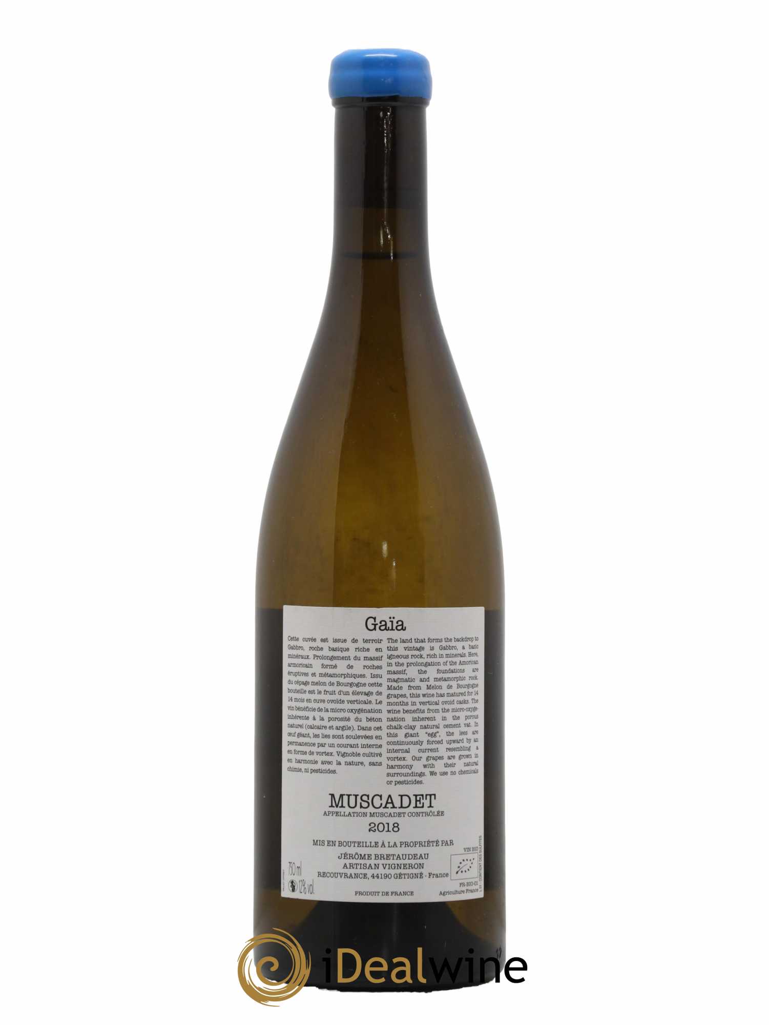 Muscadet-Sèvre-et-Maine Gaia Jérôme Bretaudeau - Domaine de Bellevue 2018 - Lot de 1 bouteille - 1