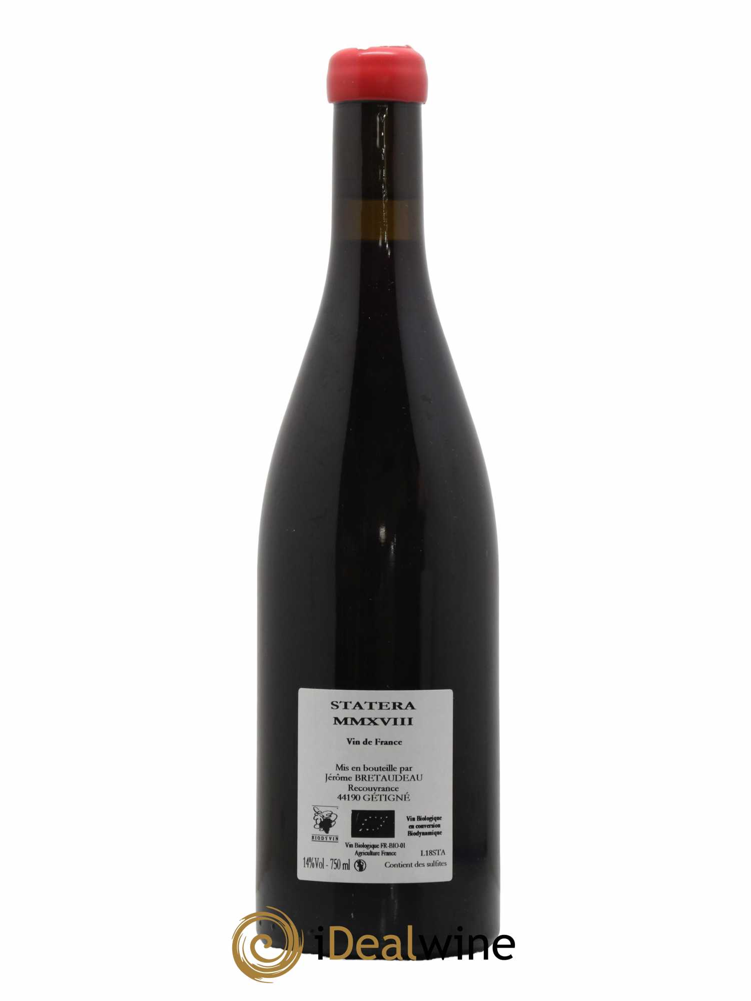 Vin de France Statera Jérôme Bretaudeau - Domaine de Bellevue 2018 - Lot de 1 bouteille - 1