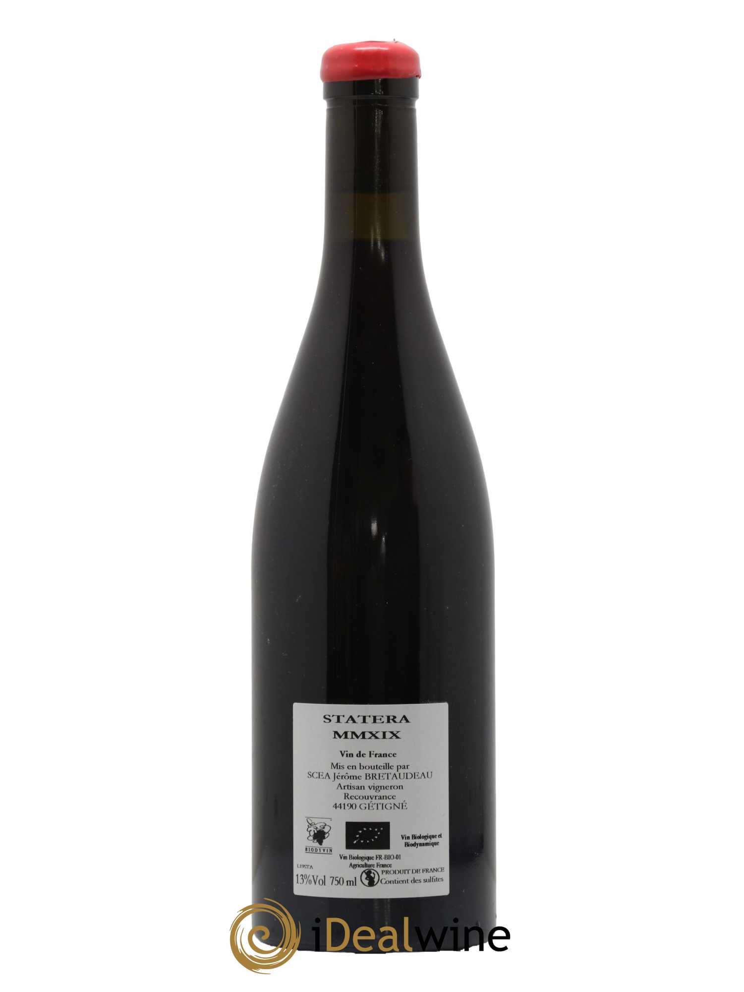 Vin de France Statera Jérôme Bretaudeau - Domaine de Bellevue 2019 - Lot de 1 bouteille - 1