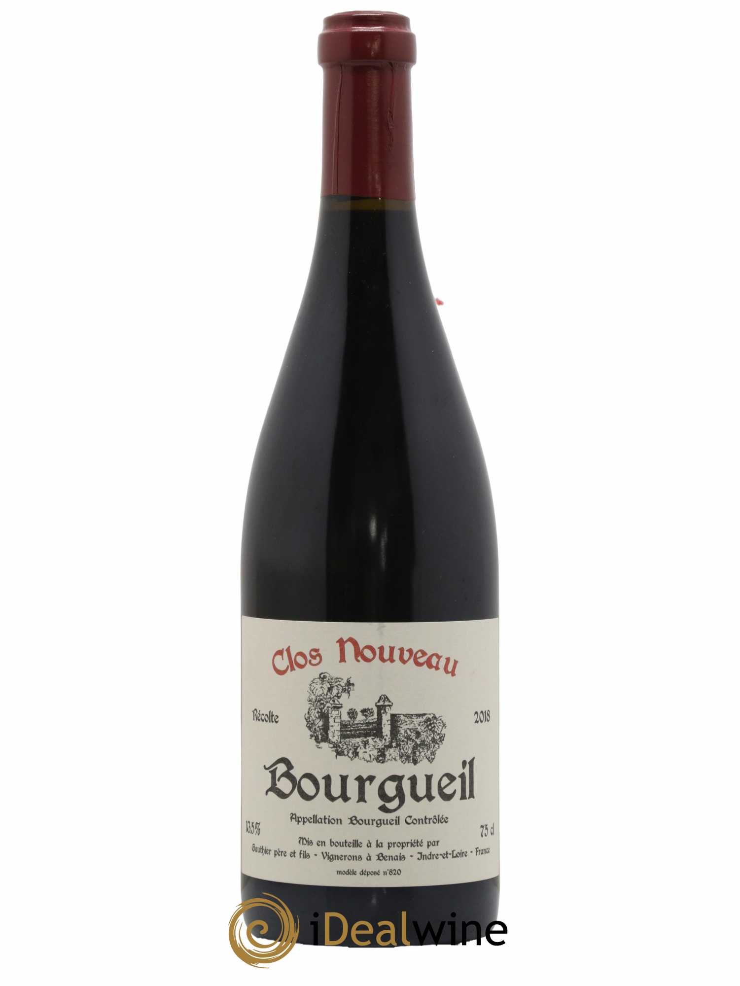 Bourgueil Clos Nouveau Domaine du Bel Air 2018 - Lot de 1 bouteille - 0