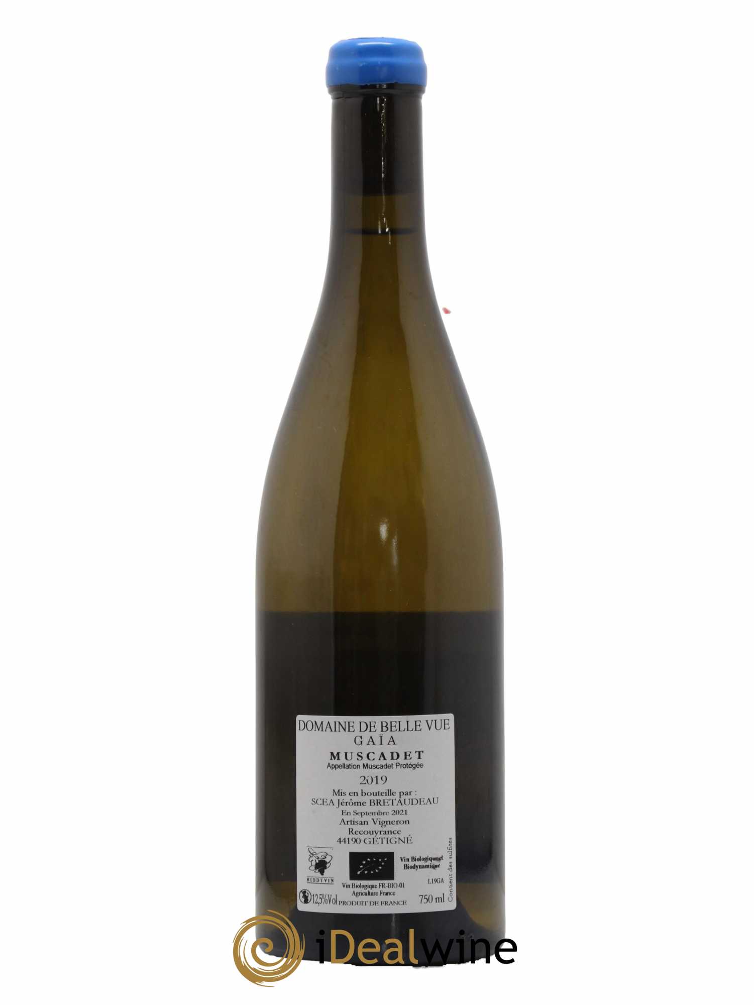 Muscadet-Sèvre-et-Maine Gaia Jérôme Bretaudeau - Domaine de Bellevue 2019 - Lot de 1 bouteille - 1