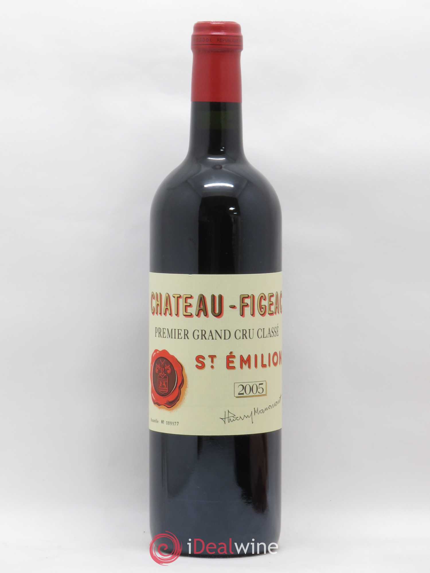 Château Figeac 1er Grand Cru Classé A 2005 - Lot de 1 bouteille - 0