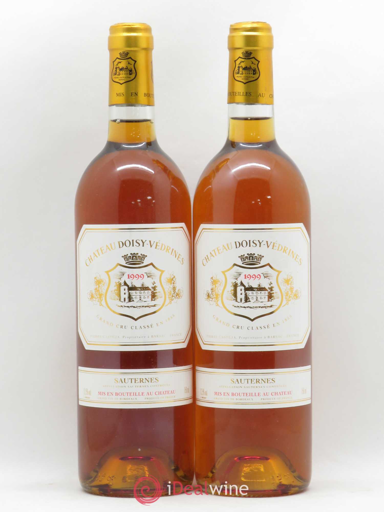 Château Doisy-Védrines 2ème Grand Cru Classé 1999 - Lotto di 2 bottiglie - 0