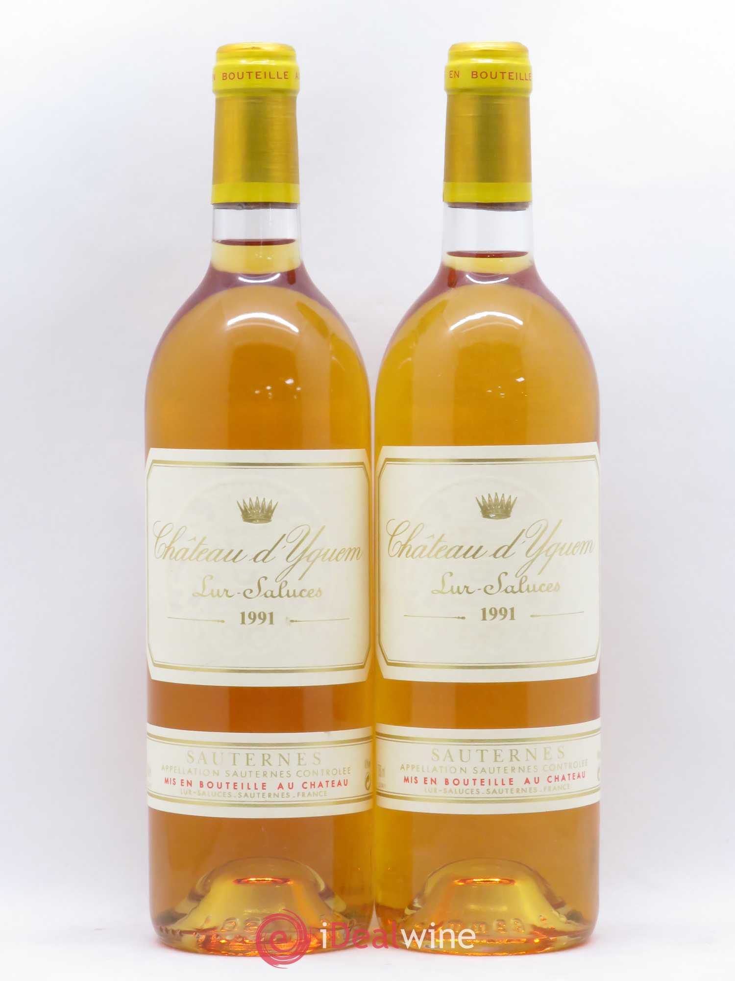 Château d' Yquem 1er Cru Classé Supérieur 1991 - Lotto di 2 bottiglie - 0