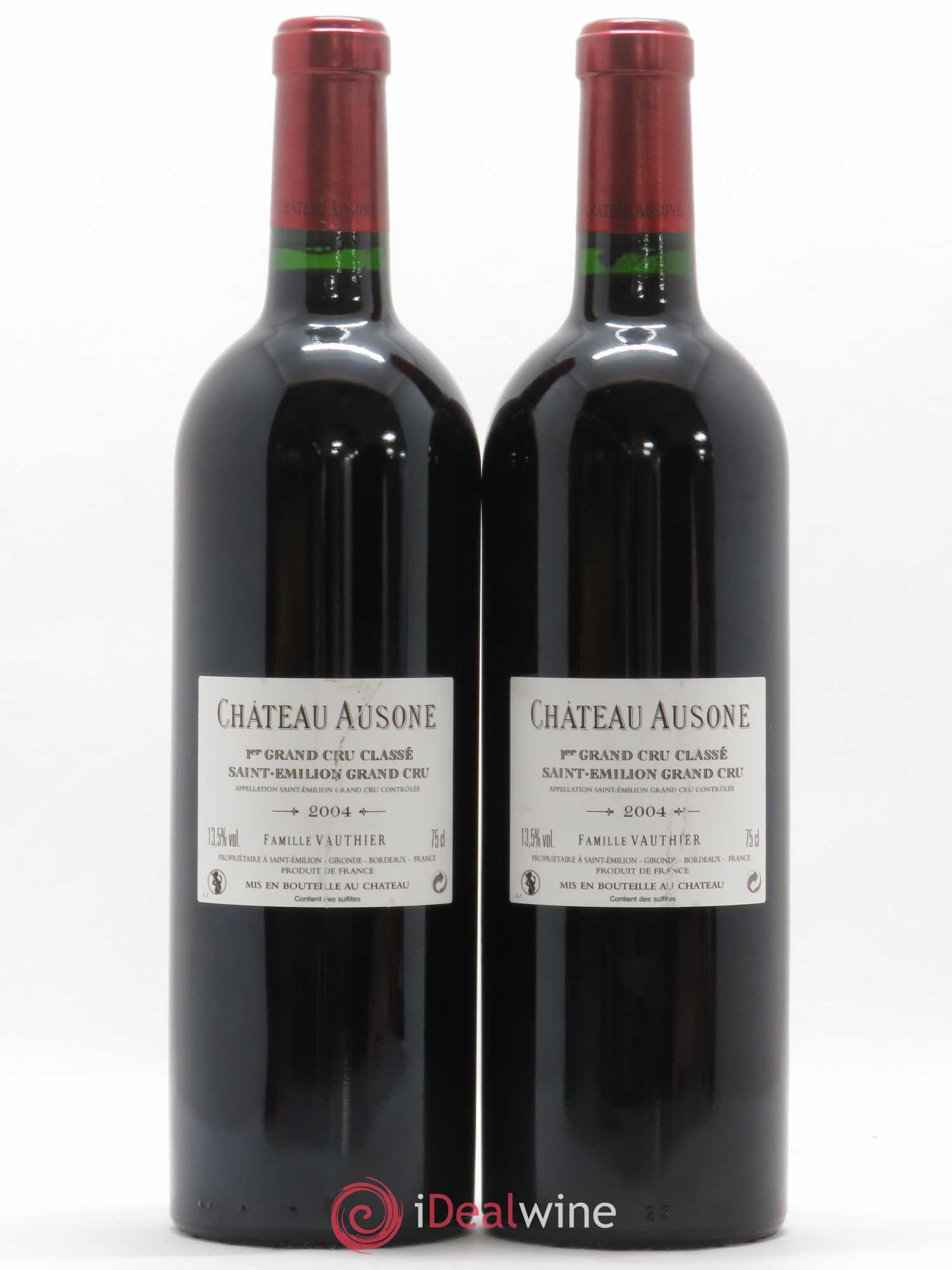 Château Ausone 1er Grand Cru Classé A 2004 - Lot de 2 bouteilles - 1
