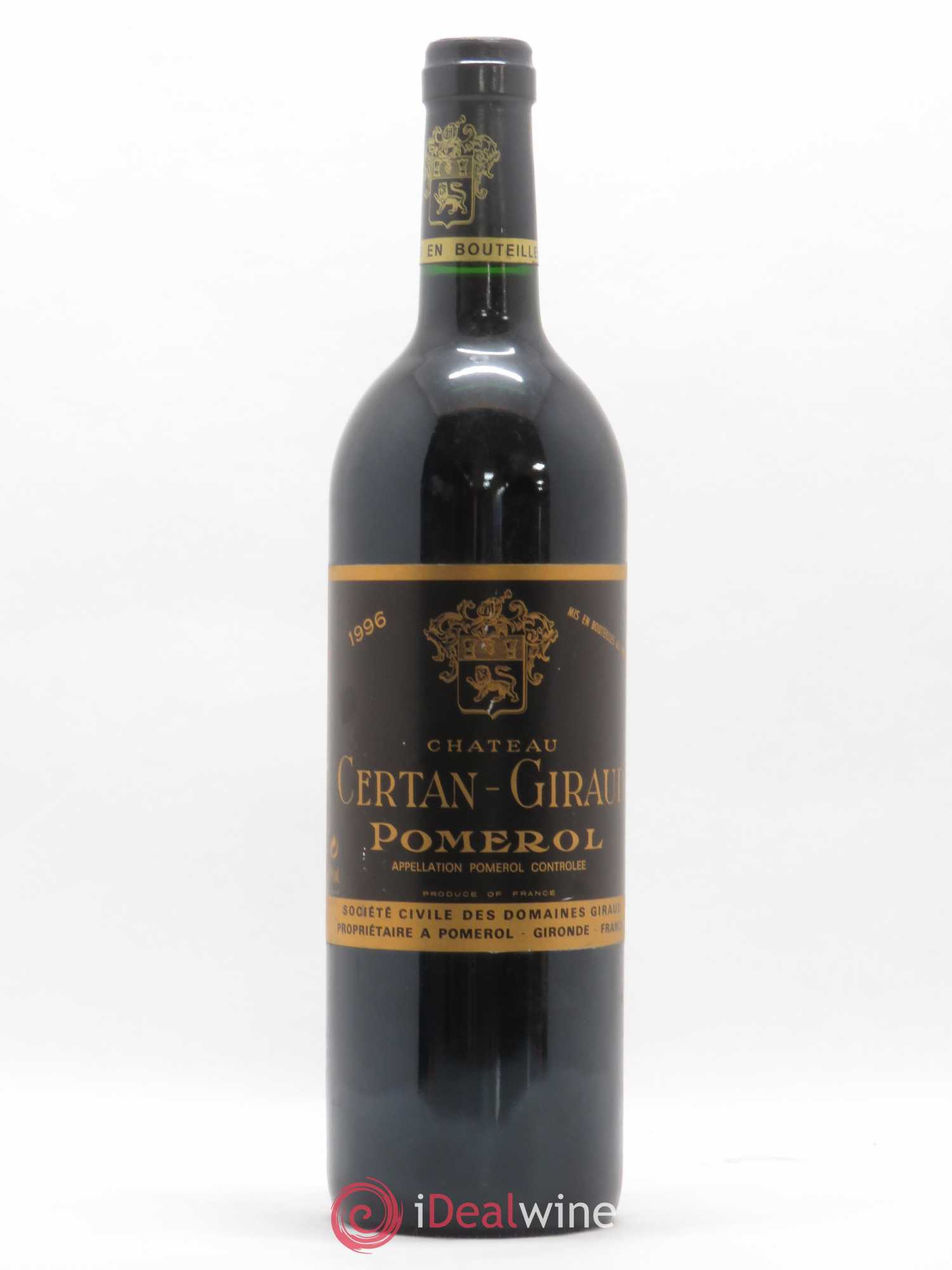 Château Certan Giraud 1996 - Lot de 1 bouteille - 0
