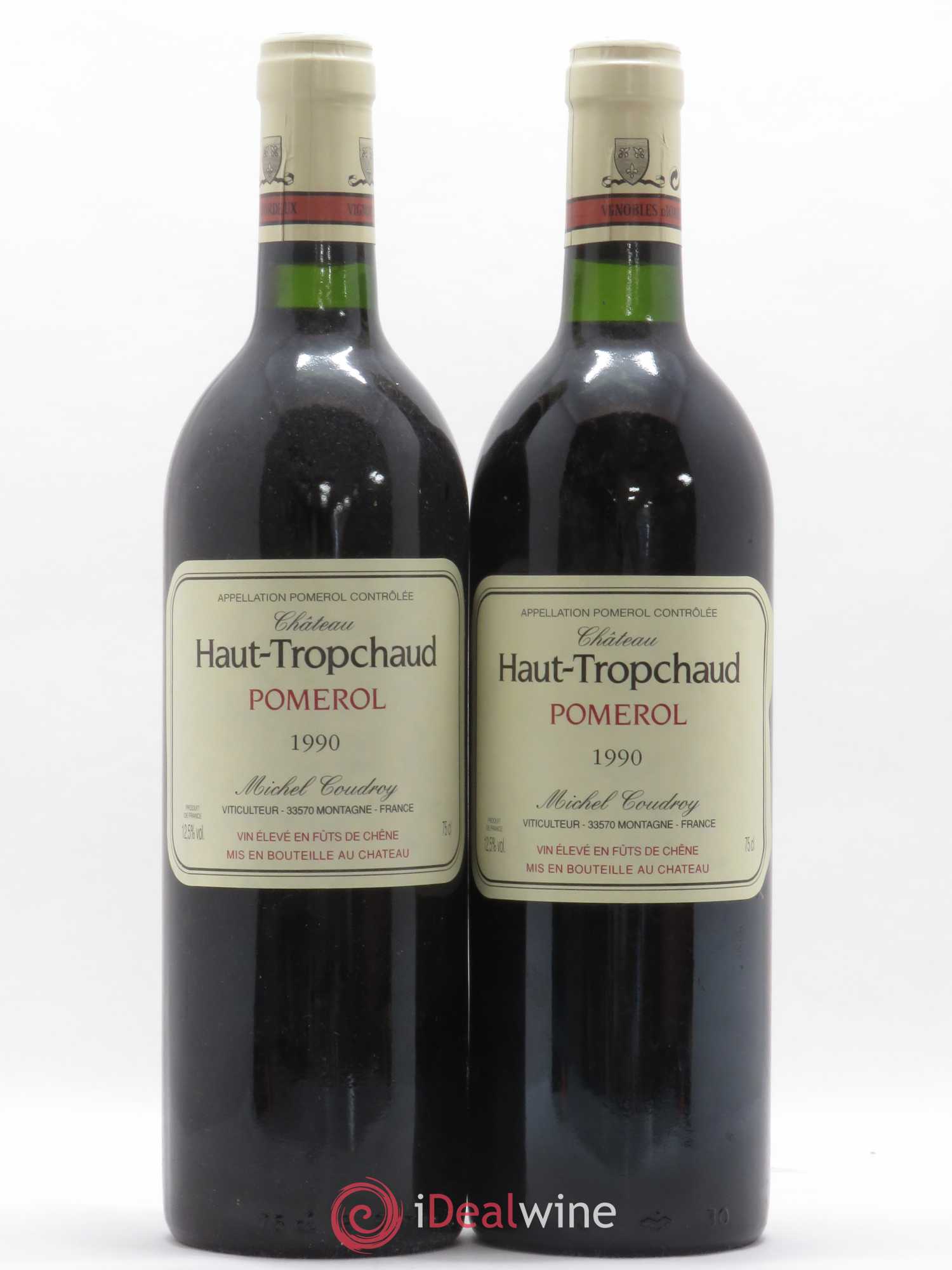 Château Haut Tropchaud 1990 - Lot de 2 bouteilles - 0