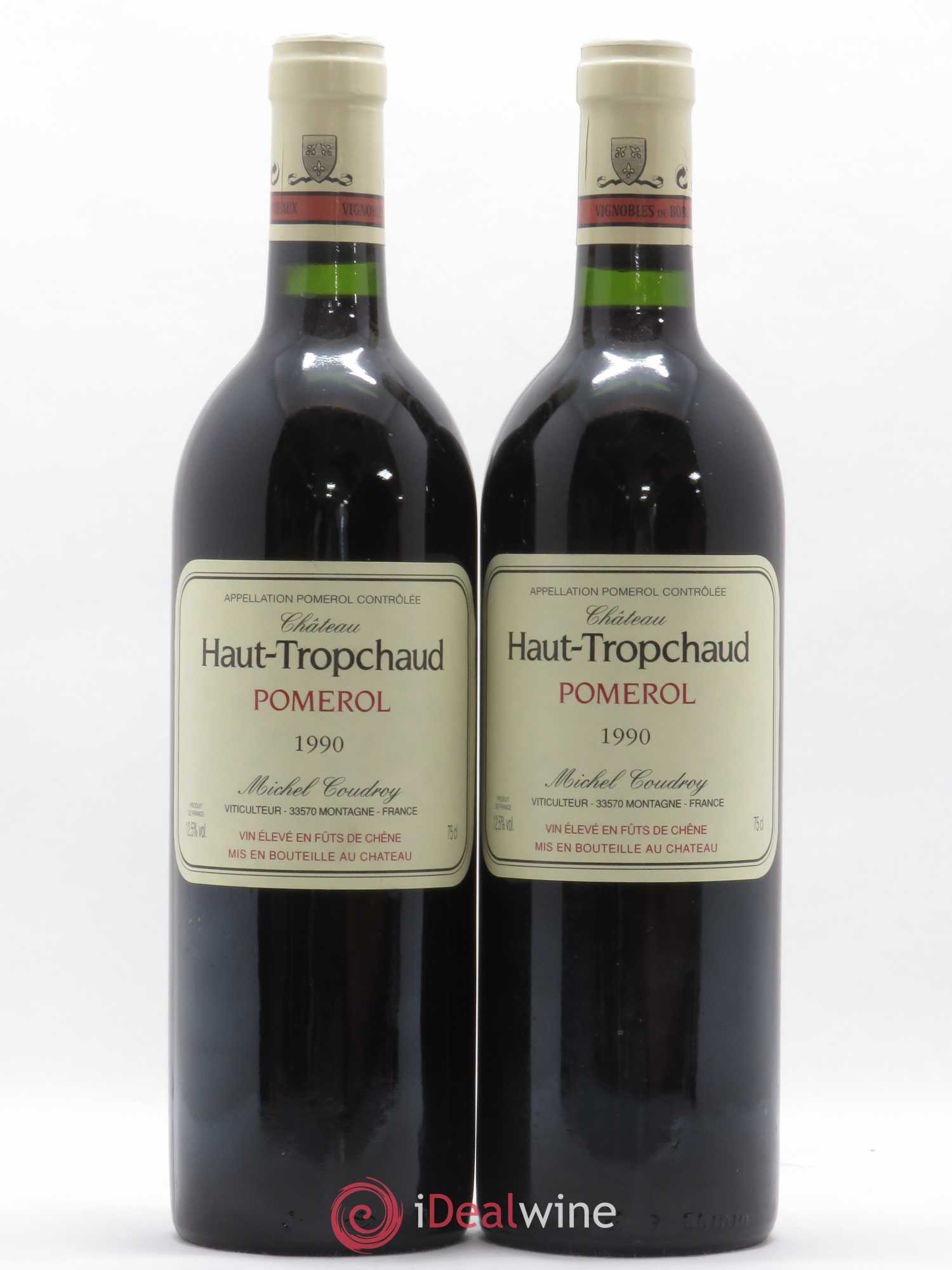 Château Haut Tropchaud 1990 - Lot de 2 bouteilles - 0