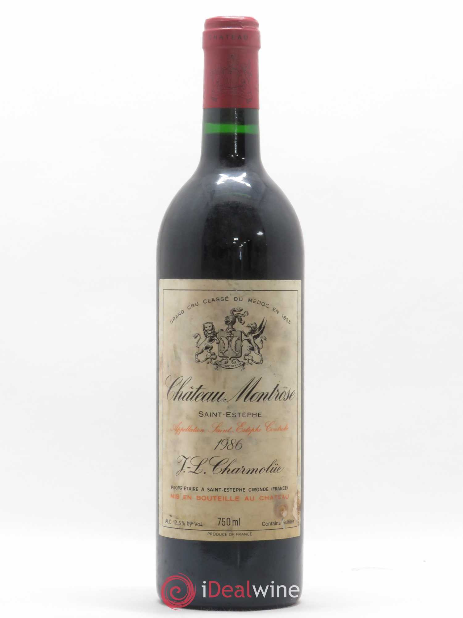 Château Montrose 2ème Grand Cru Classé 1986 - Lot de 1 bouteille - 0